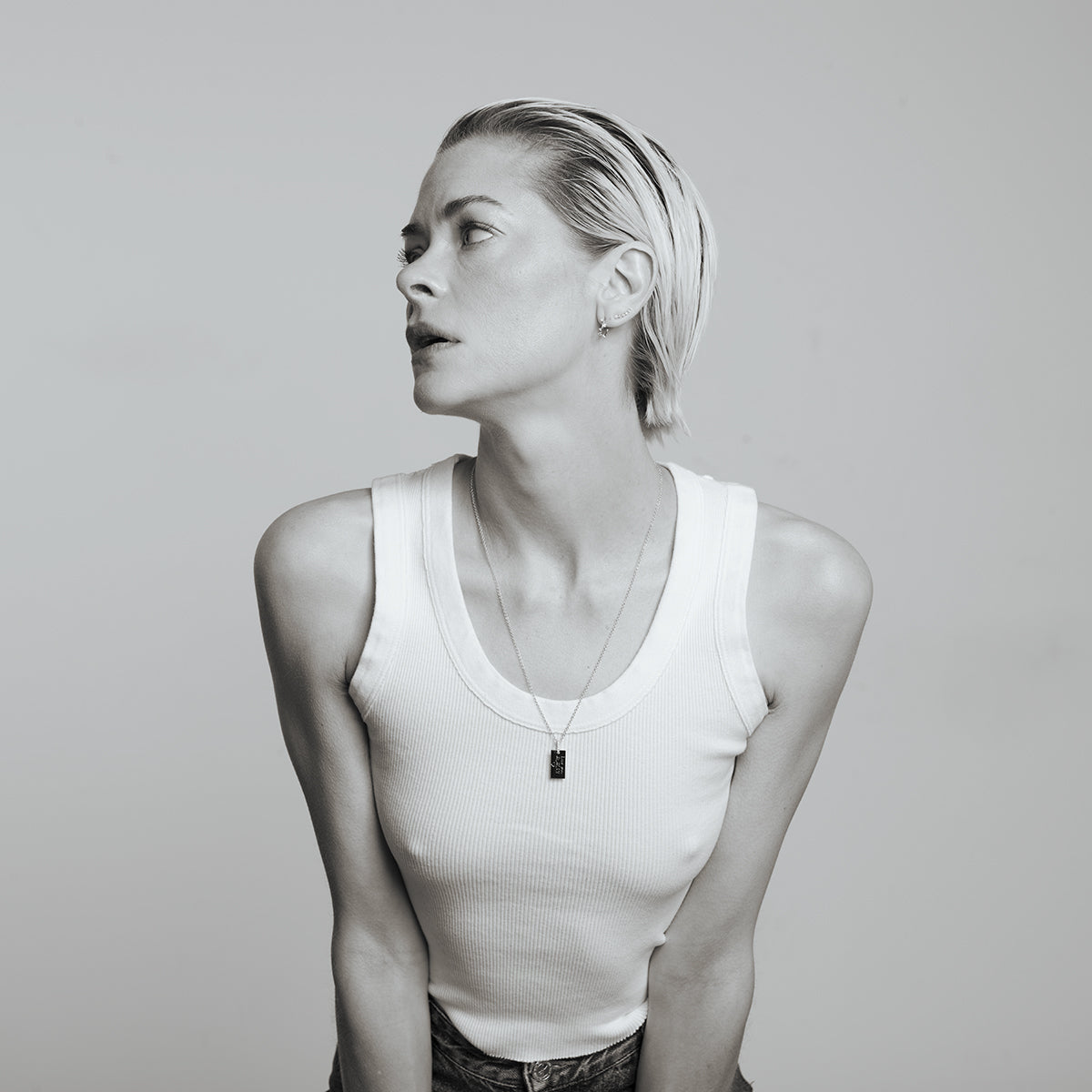SRJ X Jaime King Large Rectangle Pendant