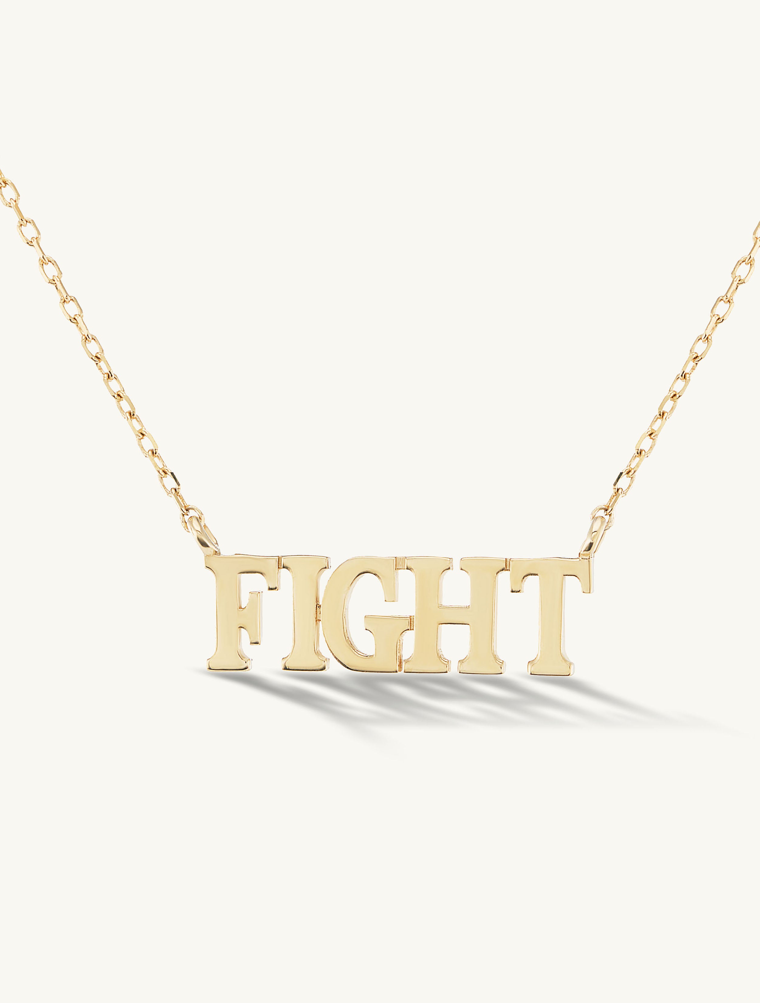 Fight Gold Necklace