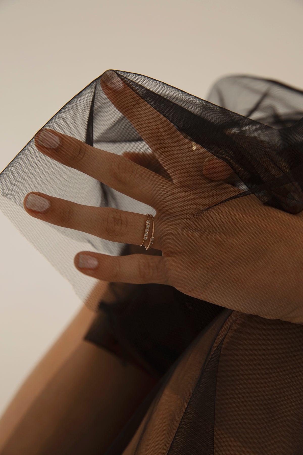 Five Diamond Orbit Ring