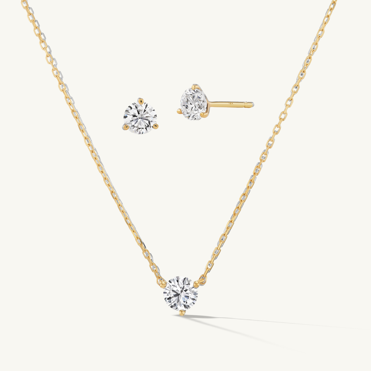 Holiday Diamond Studs & Pendant
