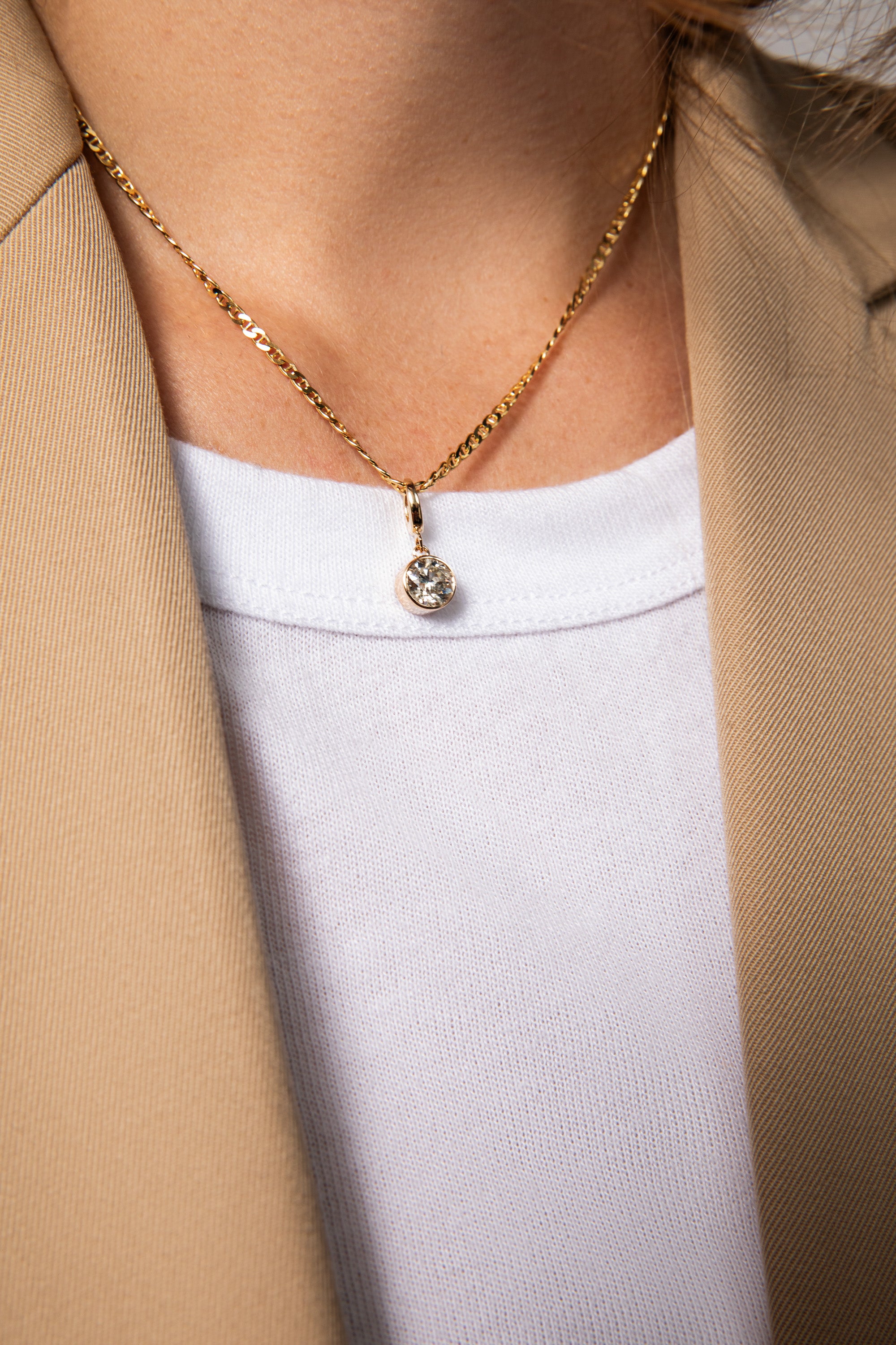 Round Bezel Charm