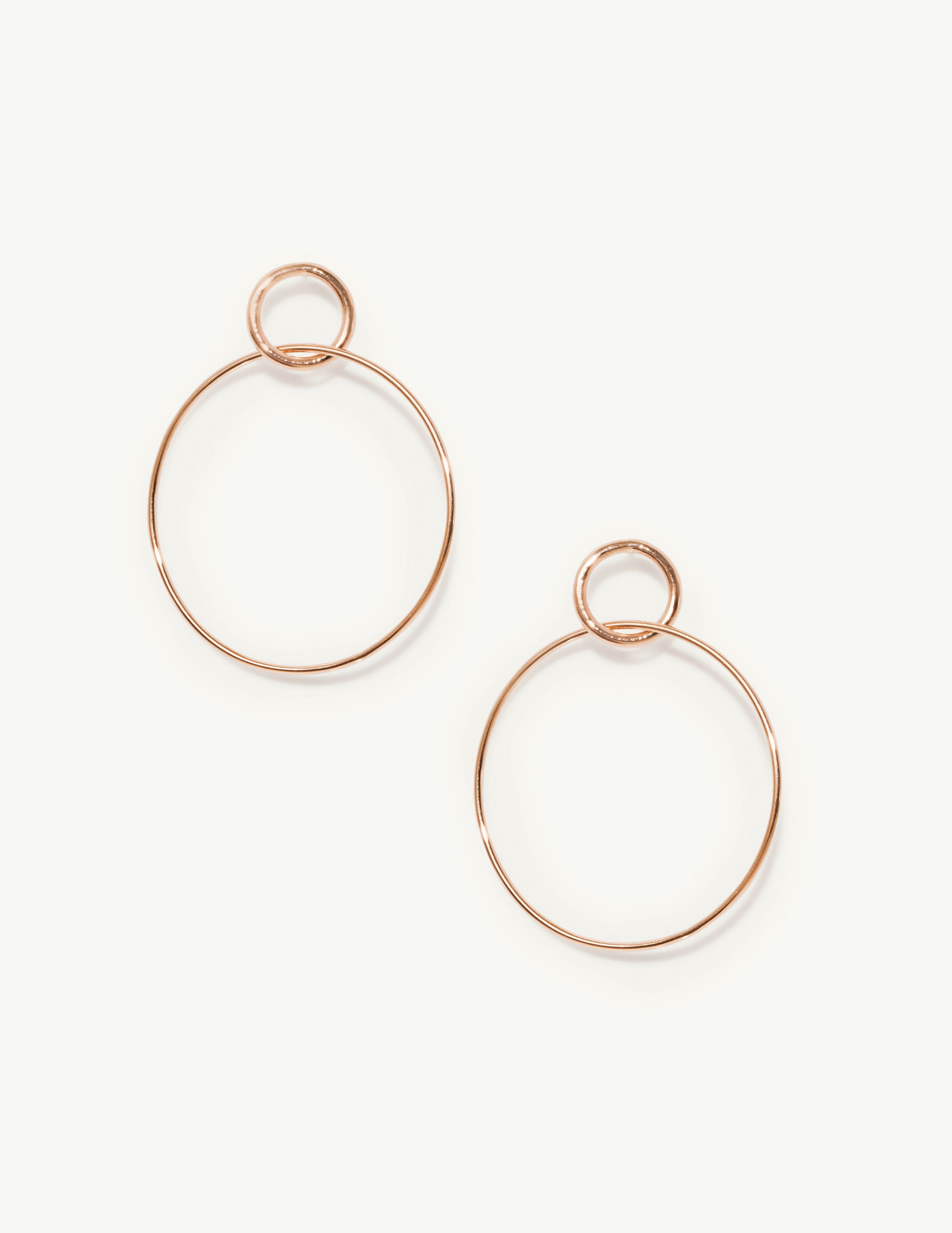 Single Circle Hinge Earrings