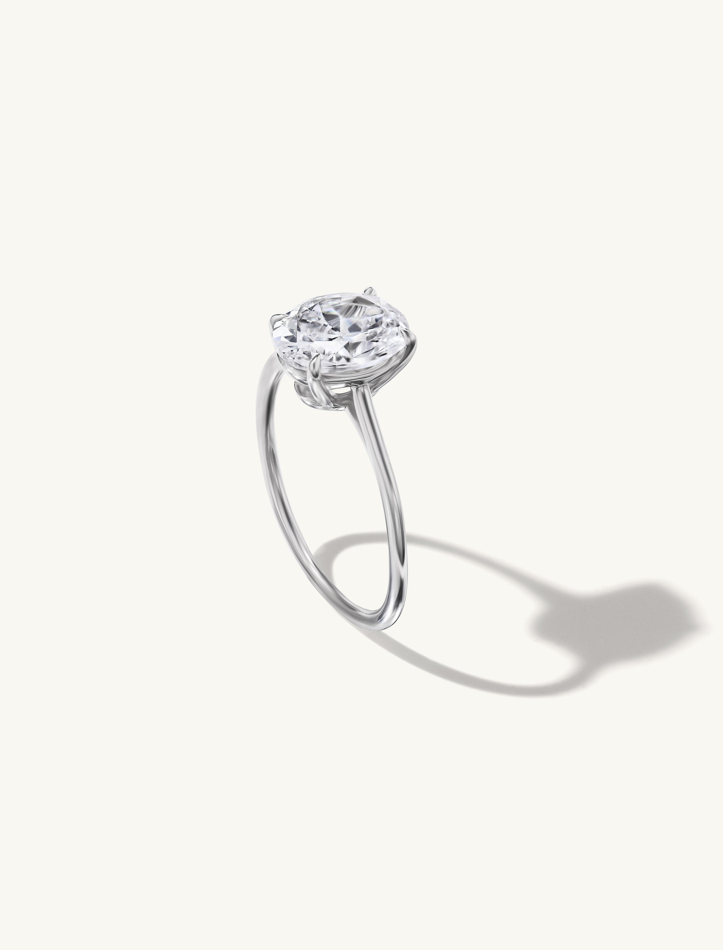 Floating Oval Engagement Try-On Ring