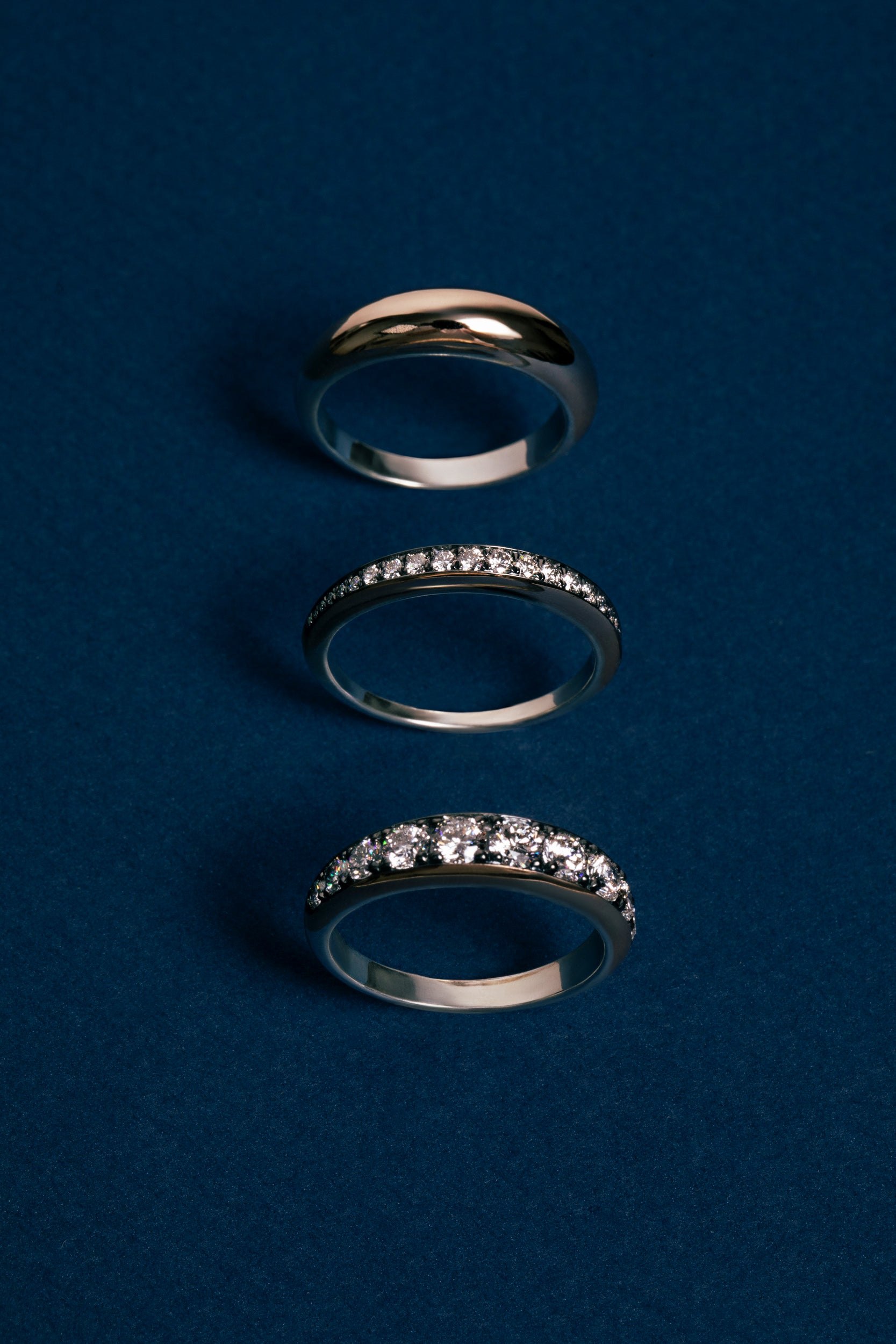a still of the new stacking bands from the finemans sisters colleciton. 