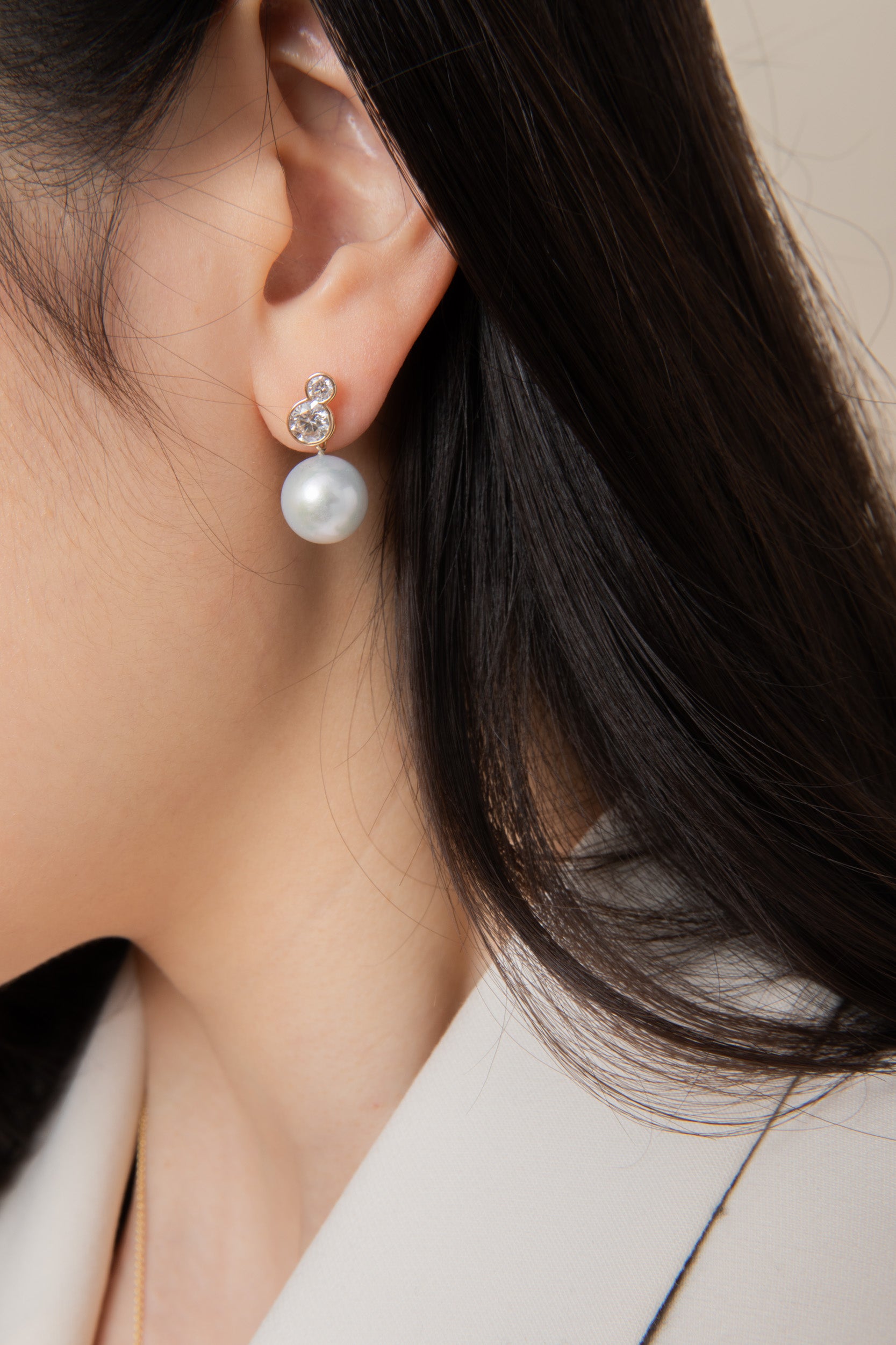 Cherub Pearl Earring Charm