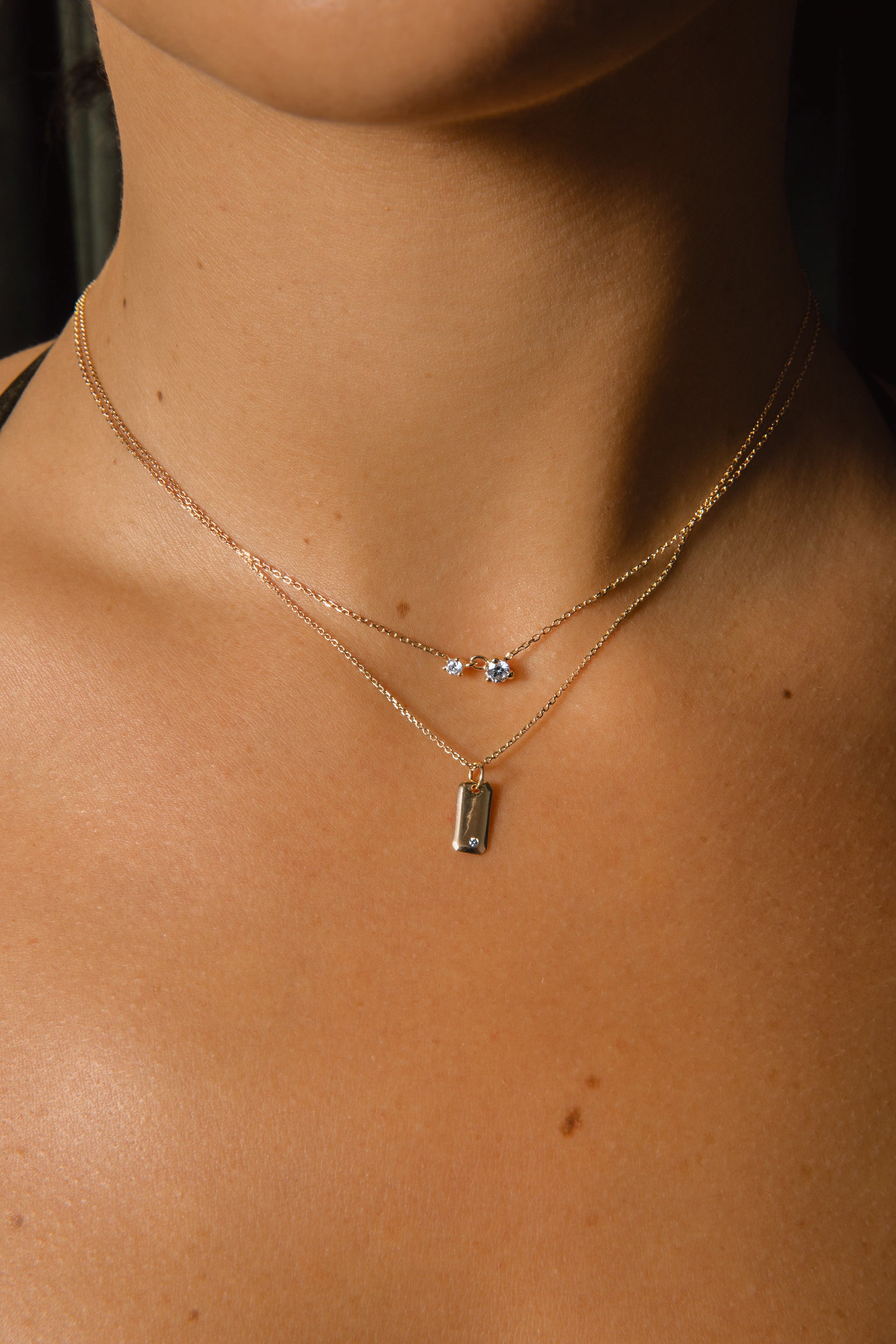 Diamond Twin Necklace
