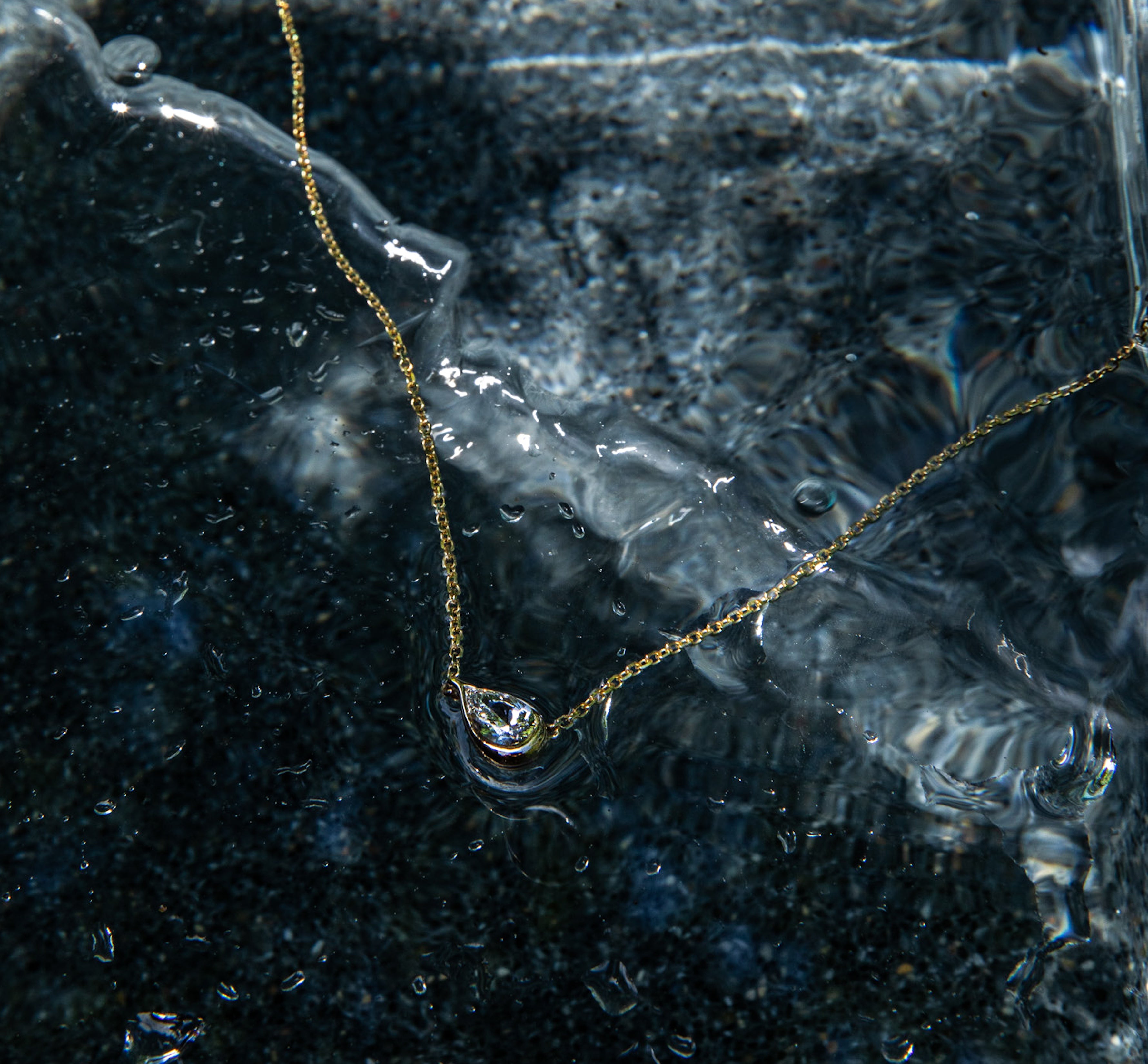 East West Droplet Necklace