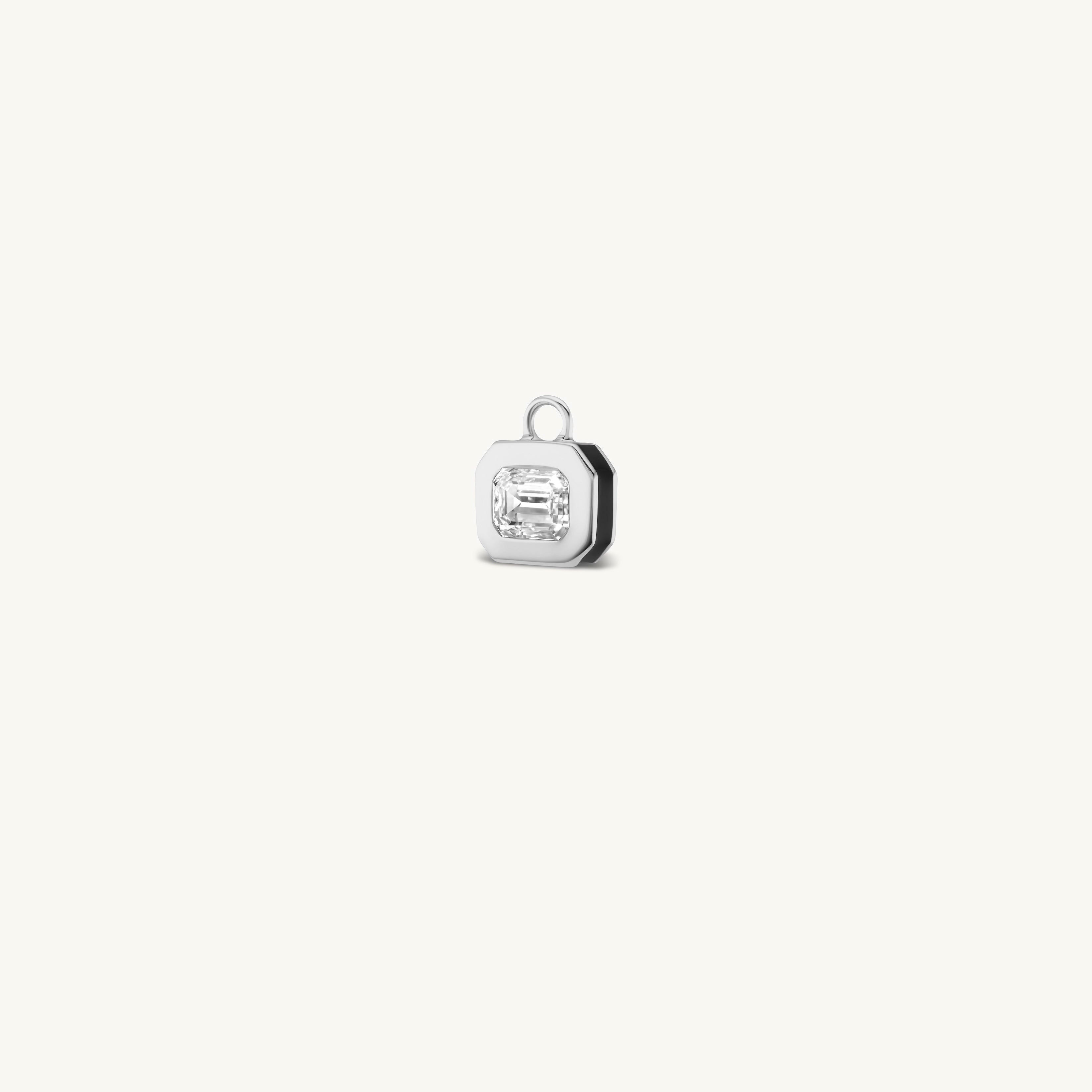 SRJ X ZM Emerald Diamond and Enamel Earring Charms