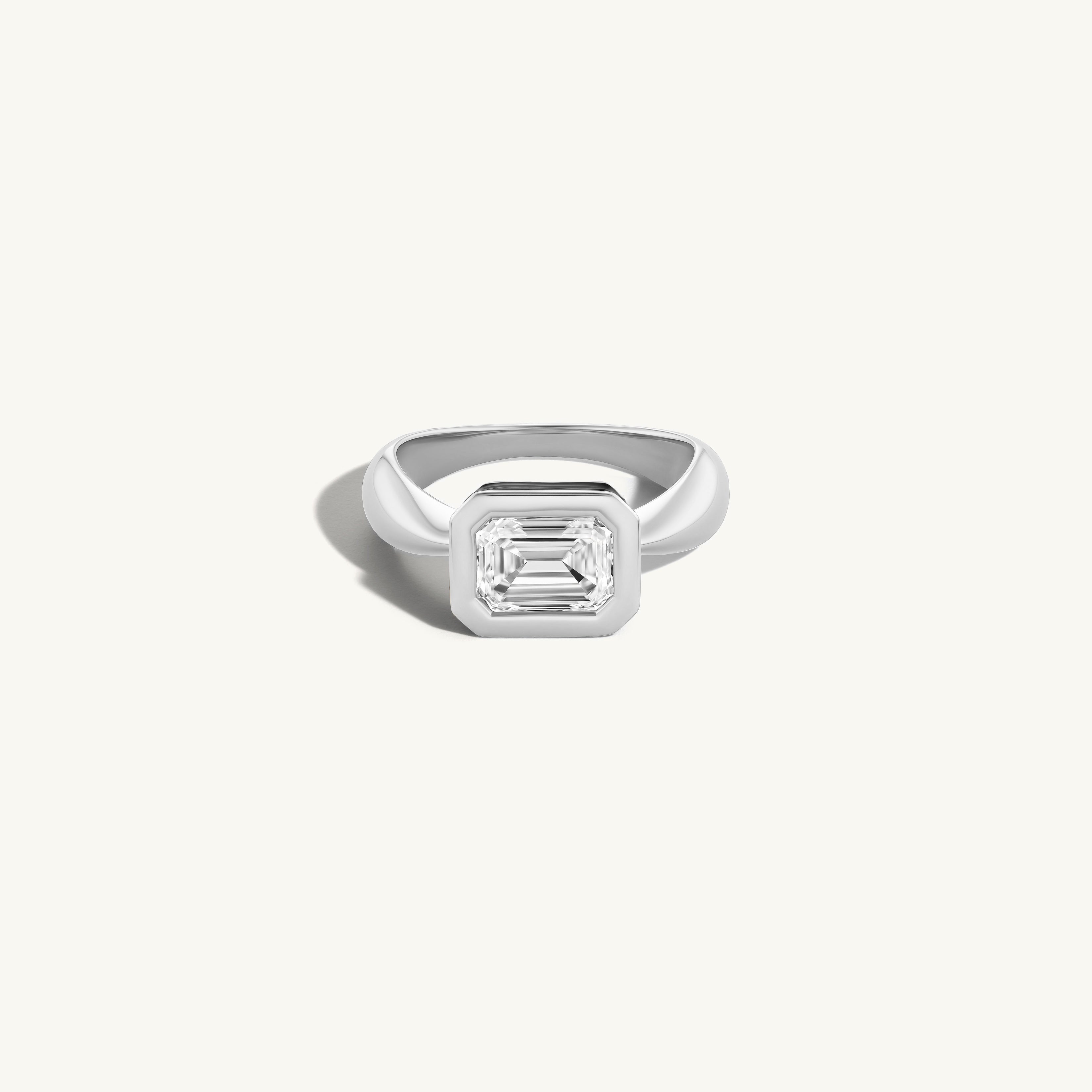 SRJ x ZM Emerald Diamond and Enamel Ring
