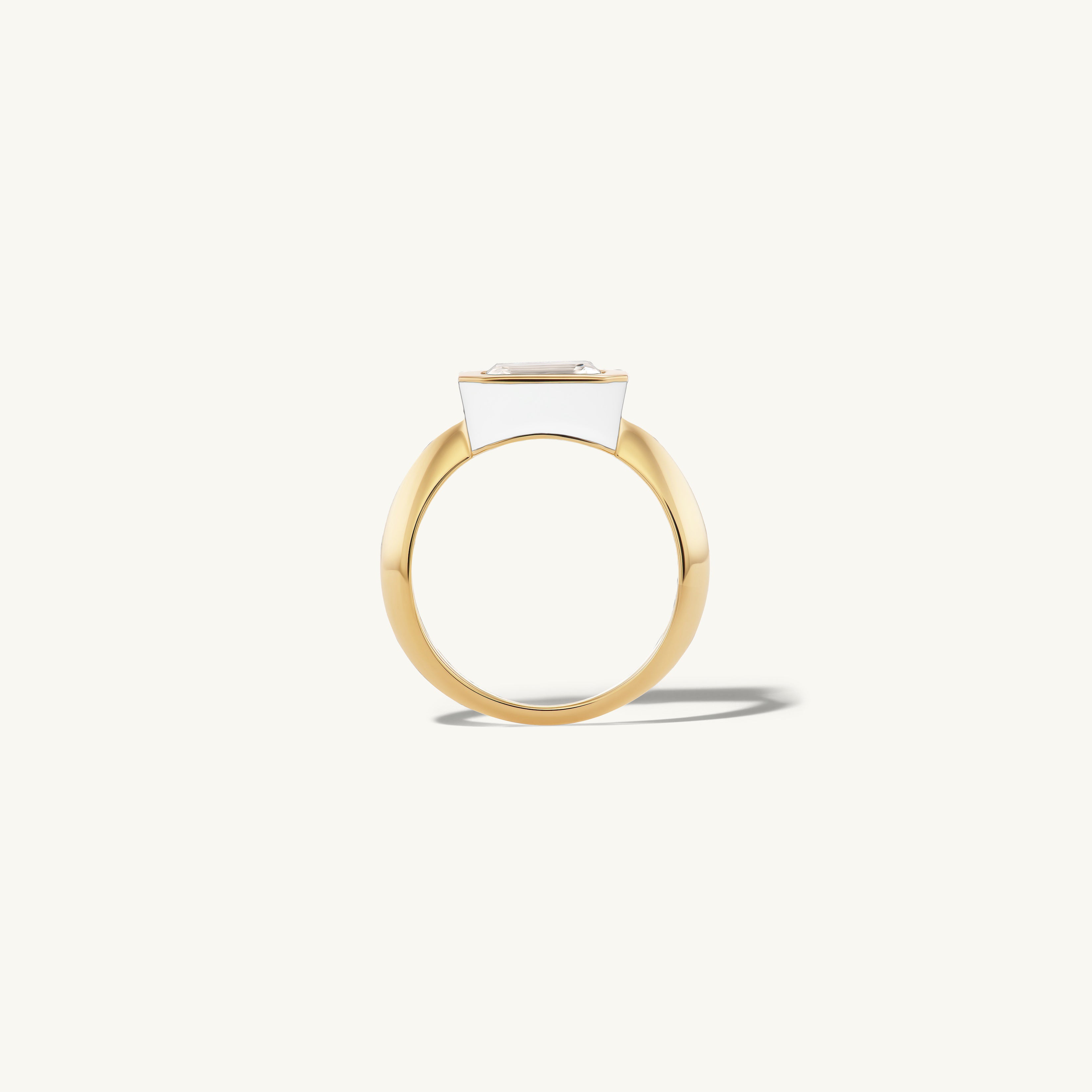 SRJ x ZM Emerald Diamond and Enamel Ring