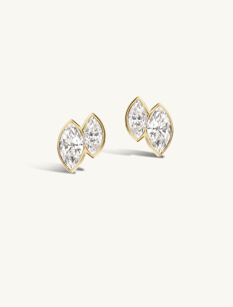 【HYERES LOR】Etrive 14K duet earring M HYERES LOR】Etrive 14K duet earring M