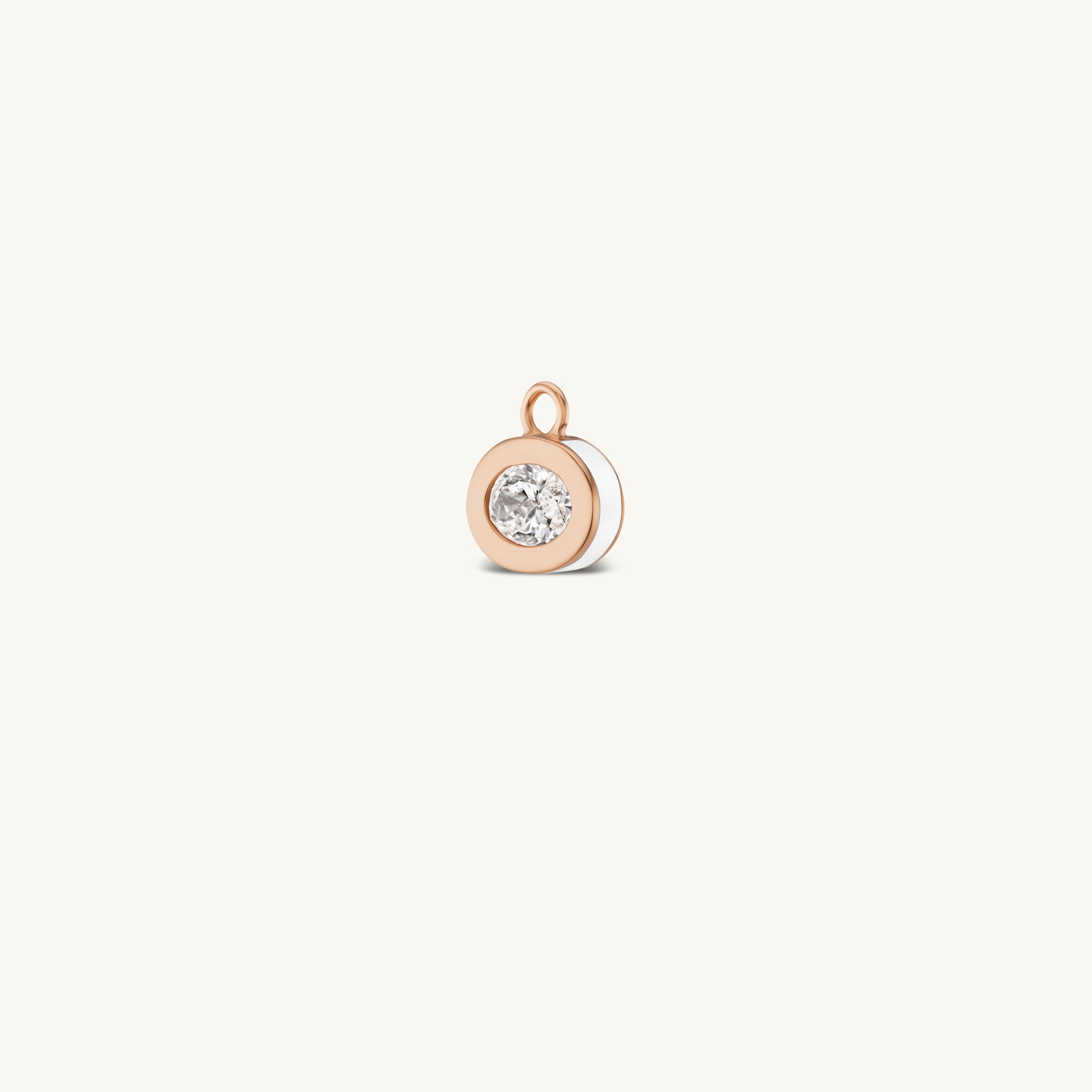 SRJ X ZM Oval Diamond and Enamel Earring Charms