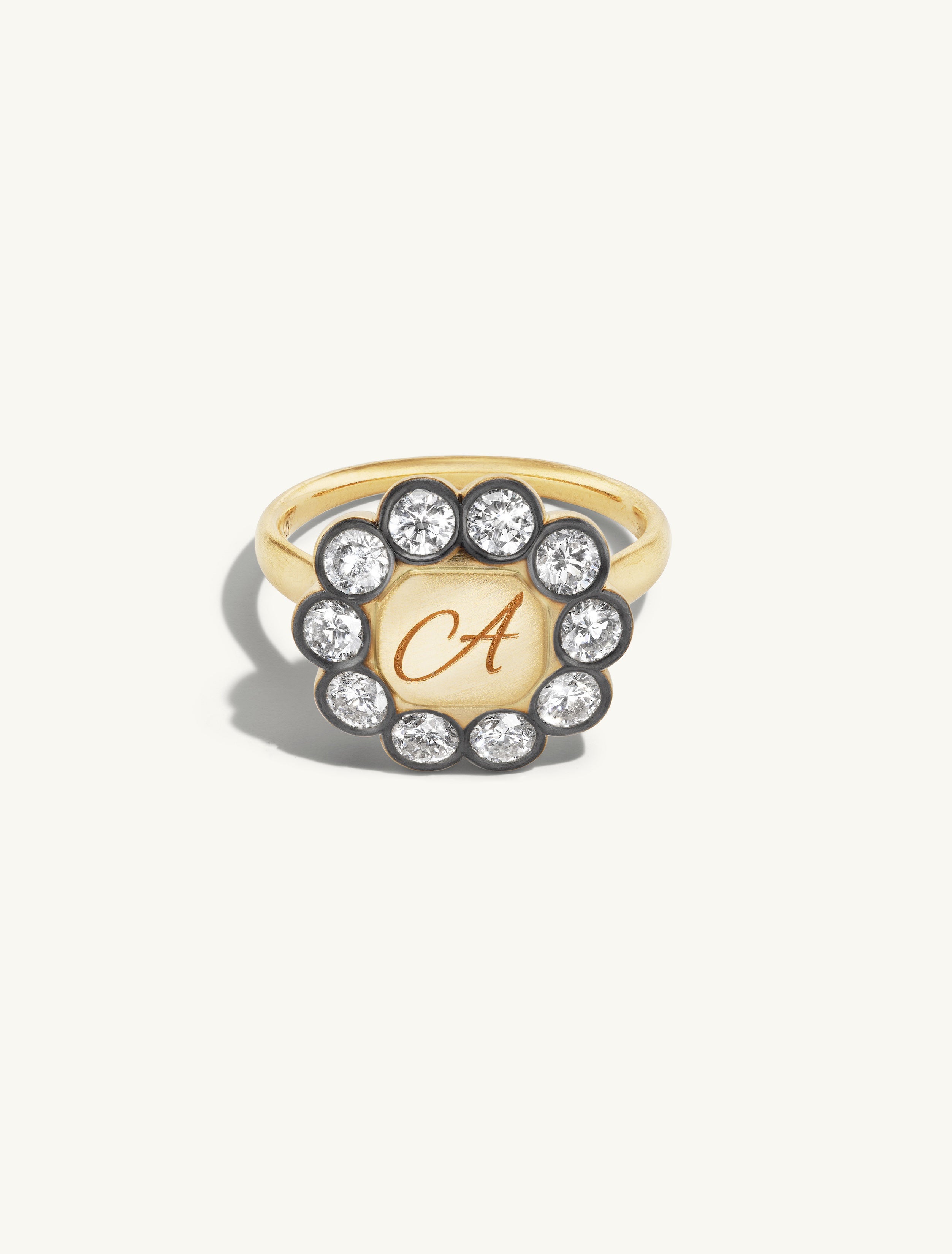 Patina Flower Signet