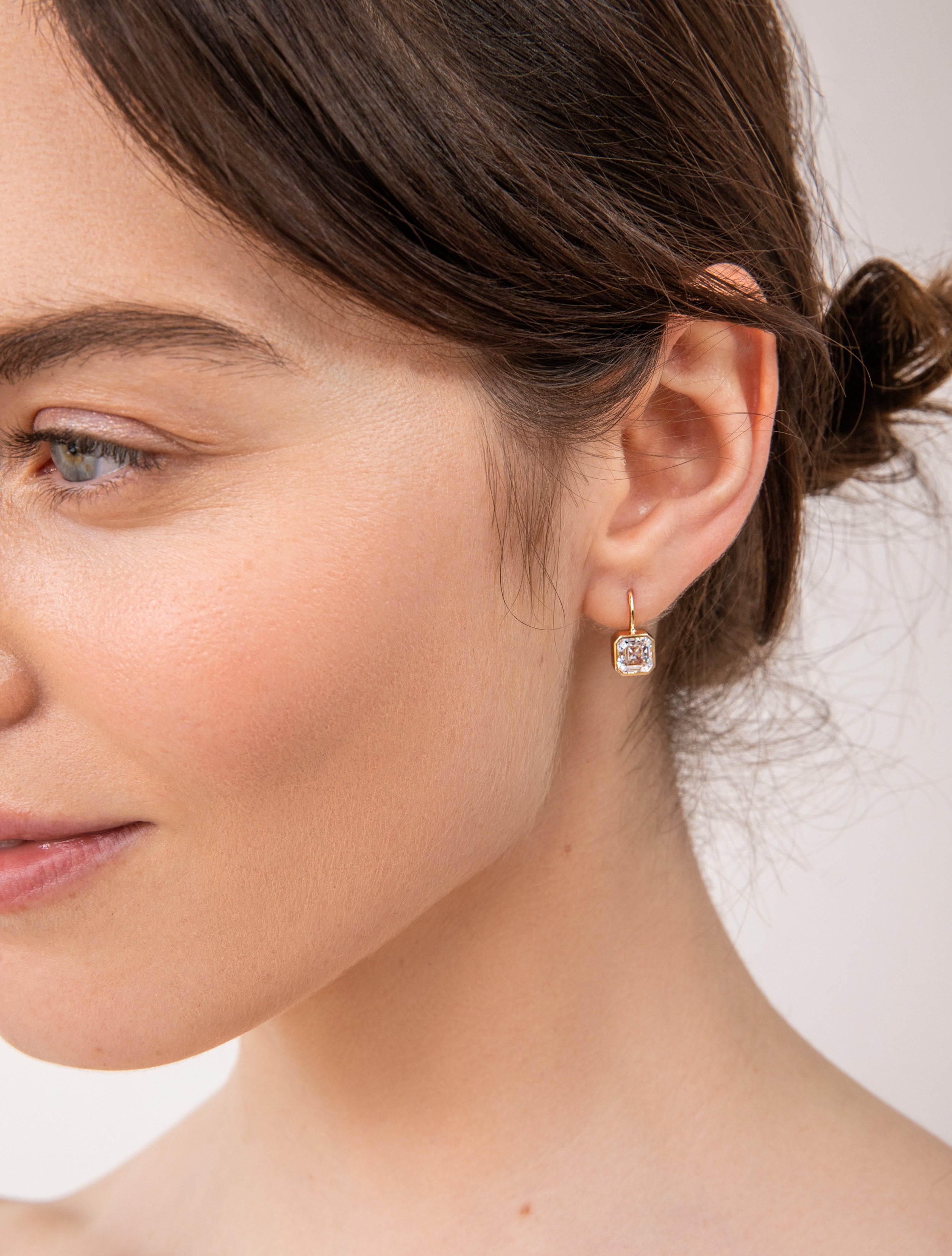 Asscher Drop Earrings