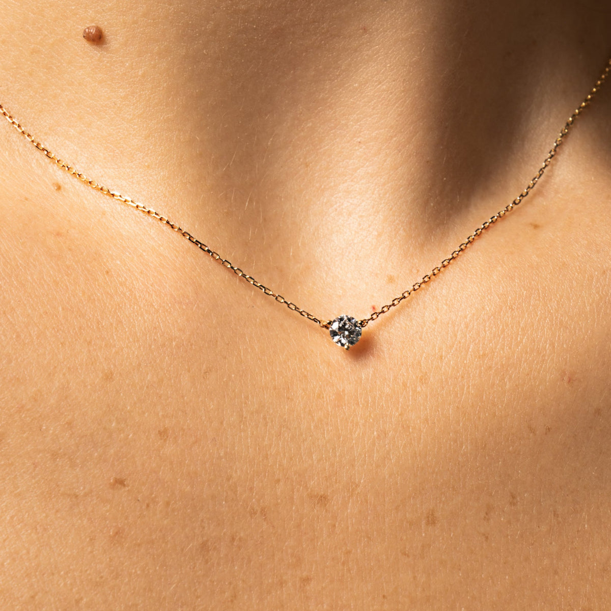 Petite Fluted Diamond Pendant