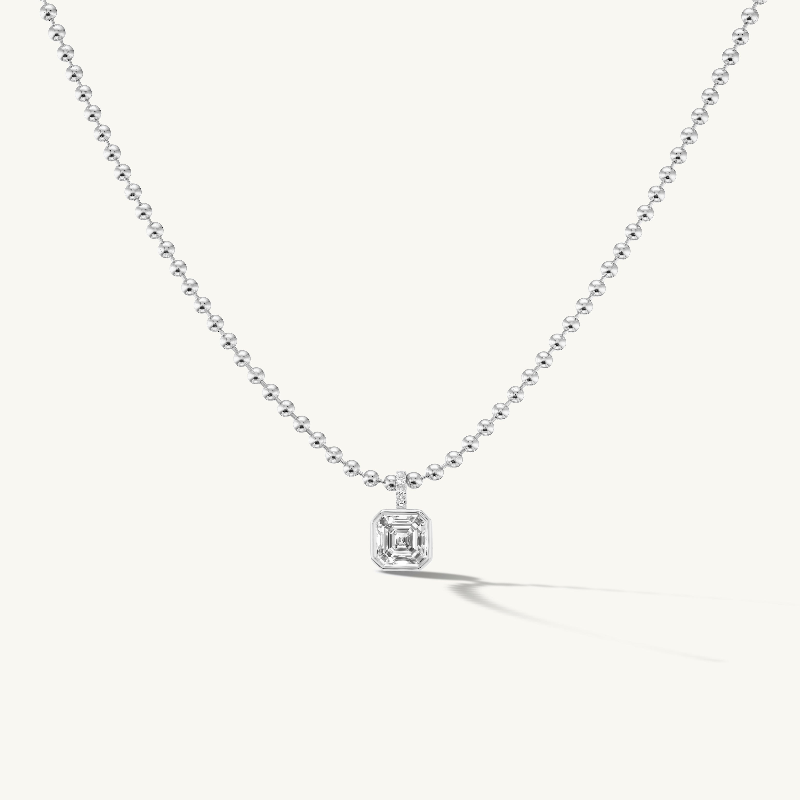 Asscher Pendant Necklace