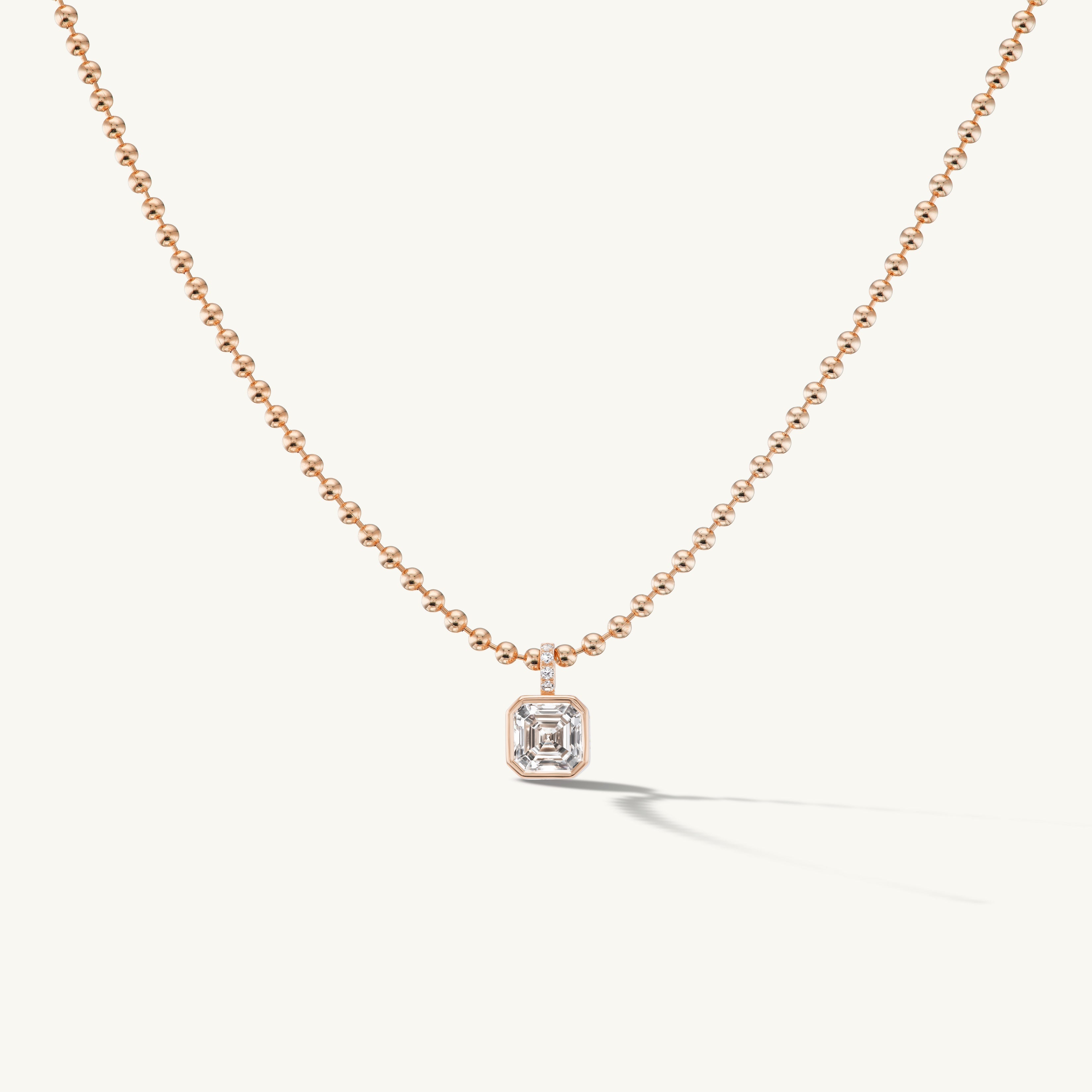 Asscher Pendant Necklace