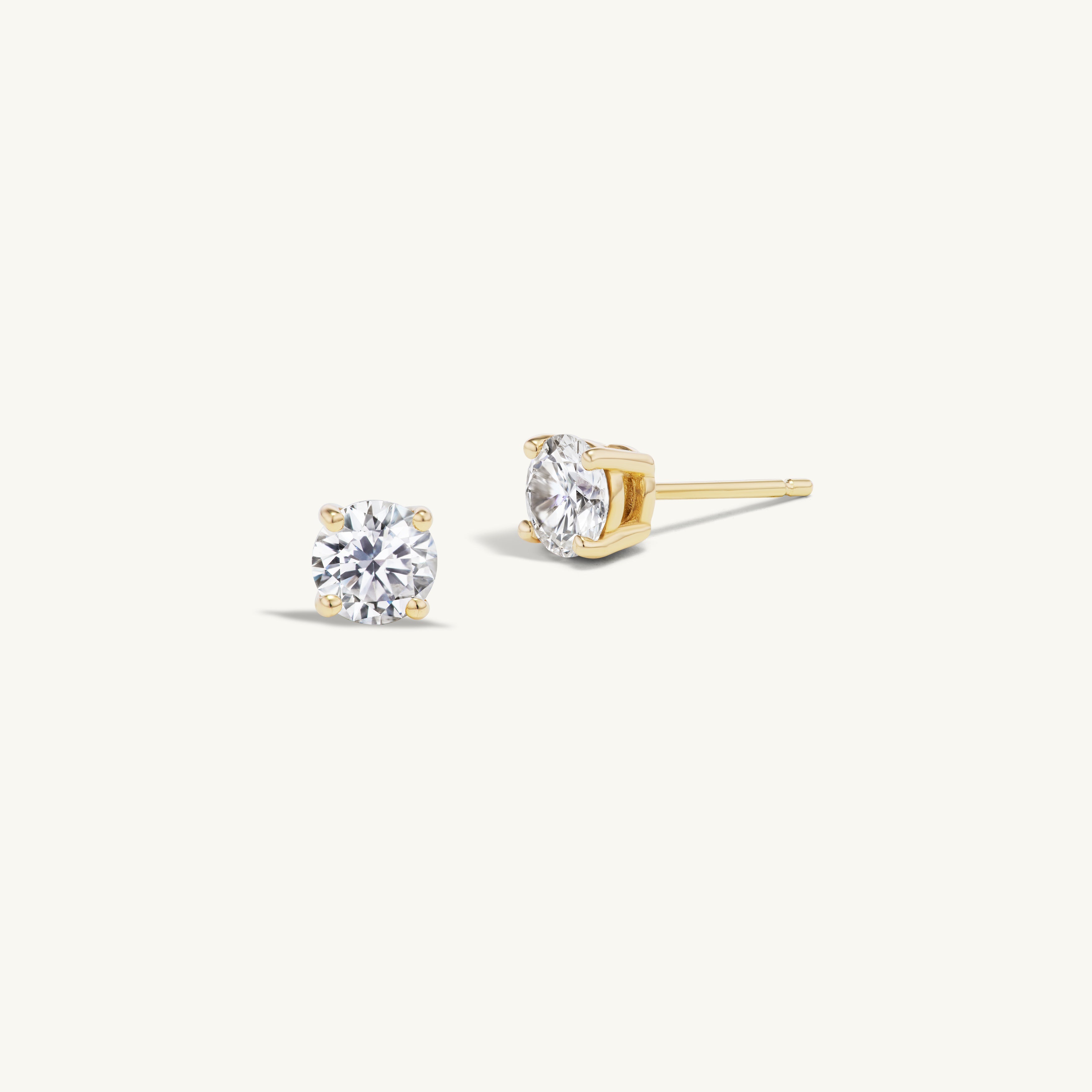 Diamond Studs with Diamond Earring Jacket Pair