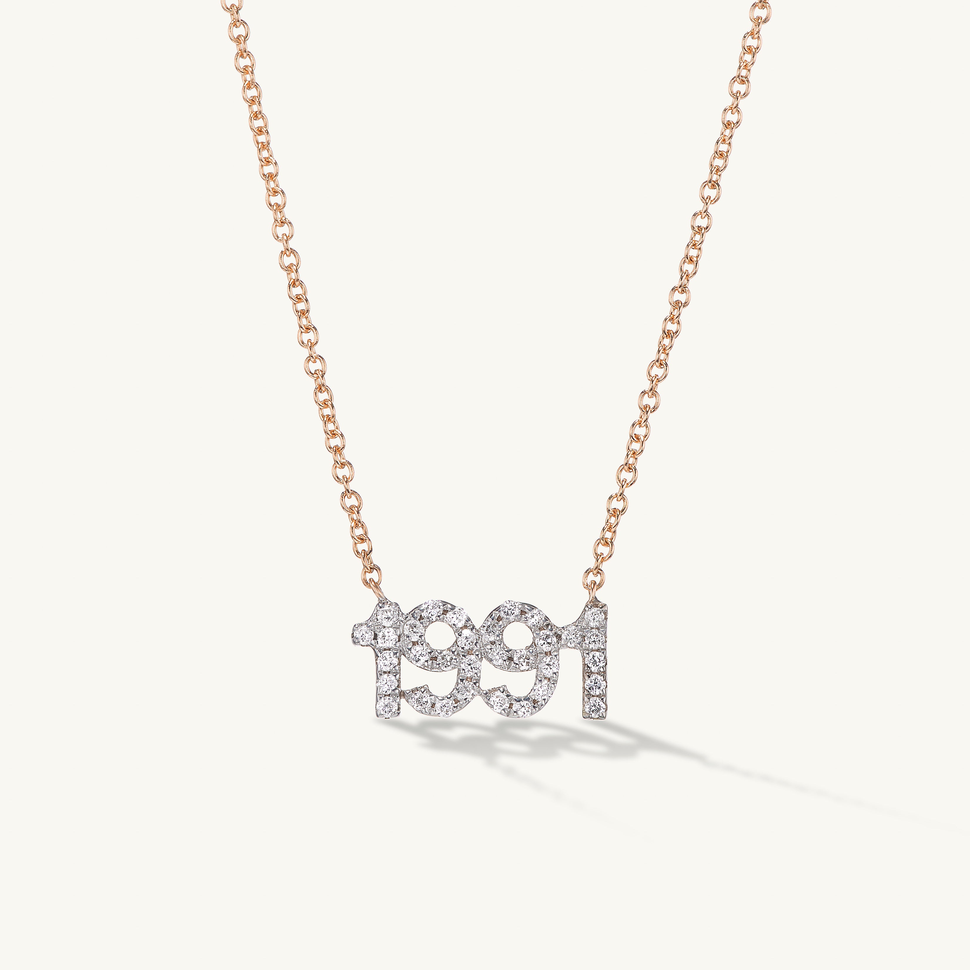 Diamond Custom Date Necklace