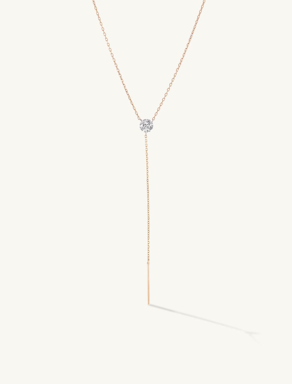 Pierced Diamond Lariat