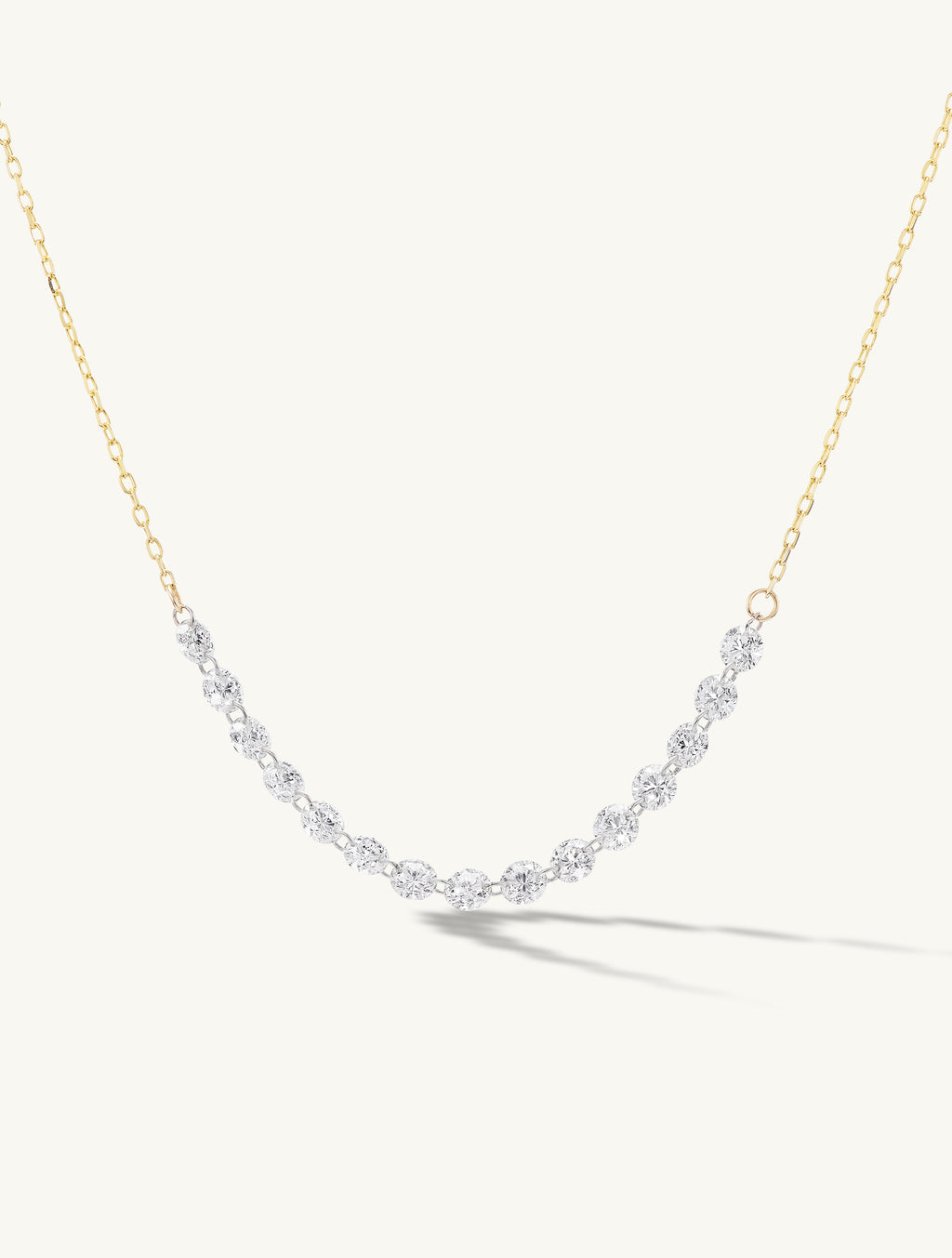Petite Pierced Tennis Necklace