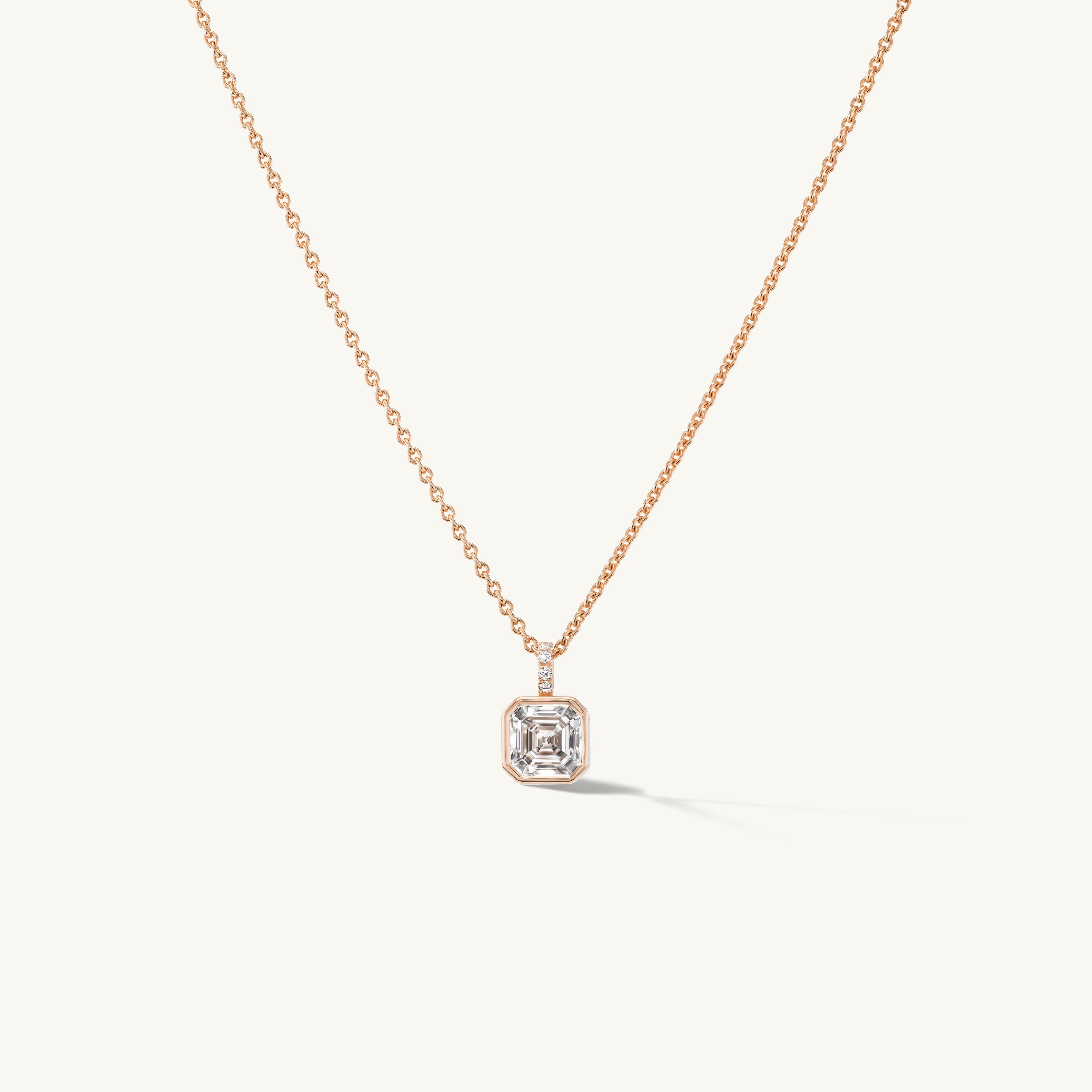 Asscher Pendant Necklace