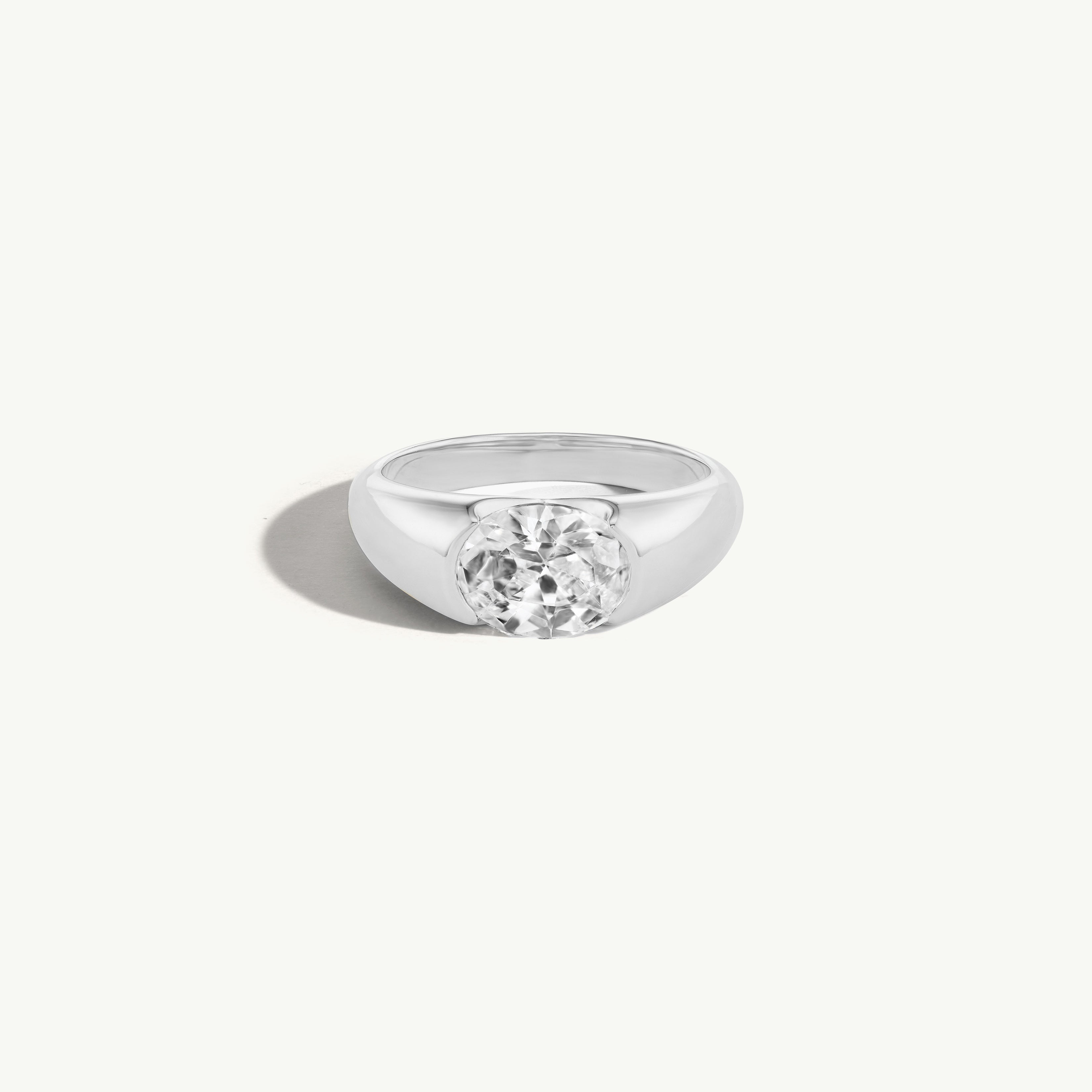 Oval Cut Signet Ring