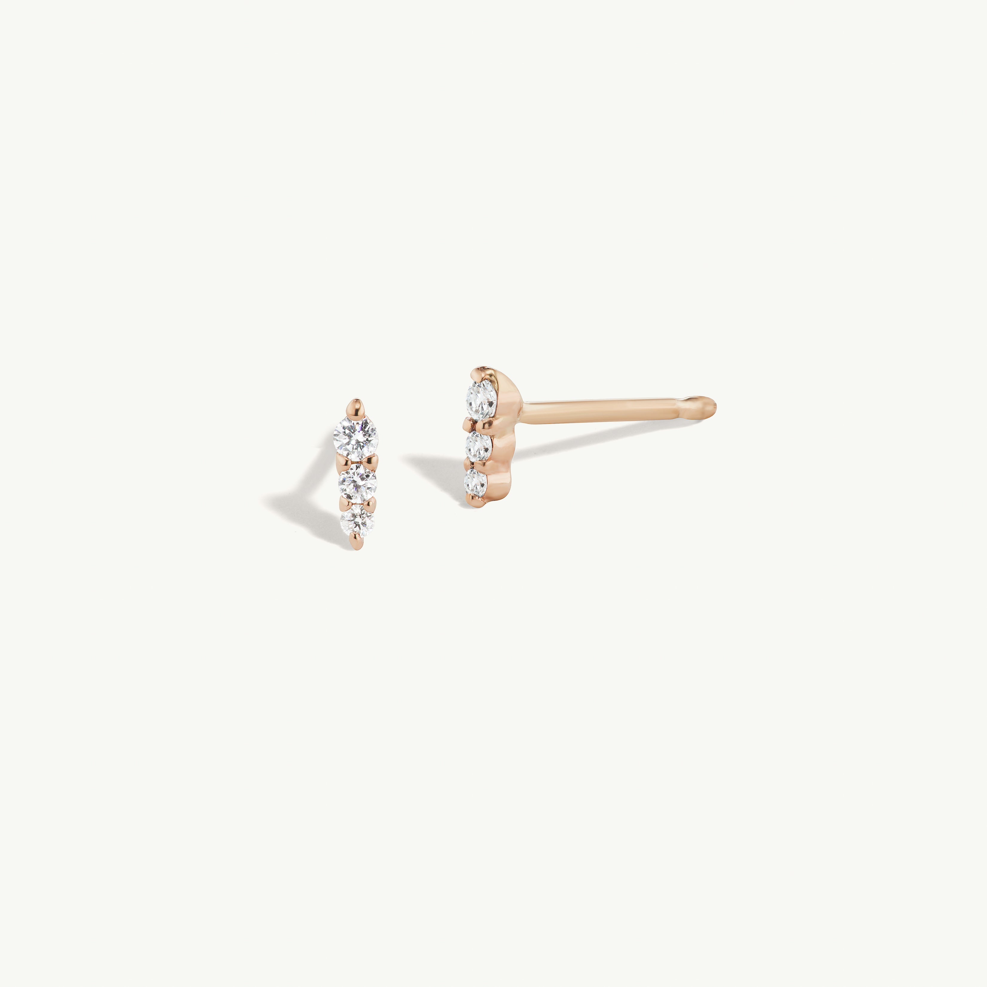 Diamond Row Studs