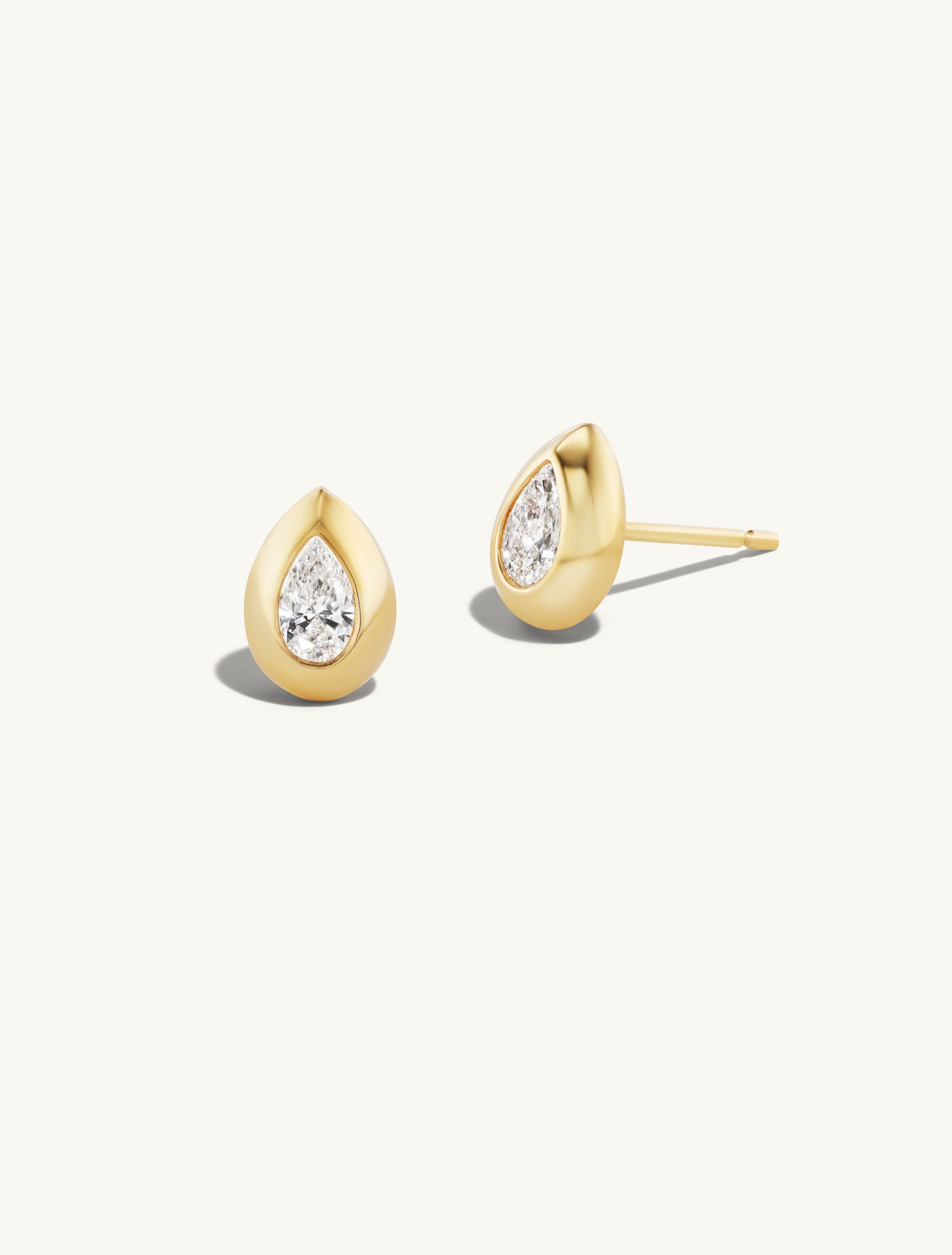 Small Pear Venus Stud