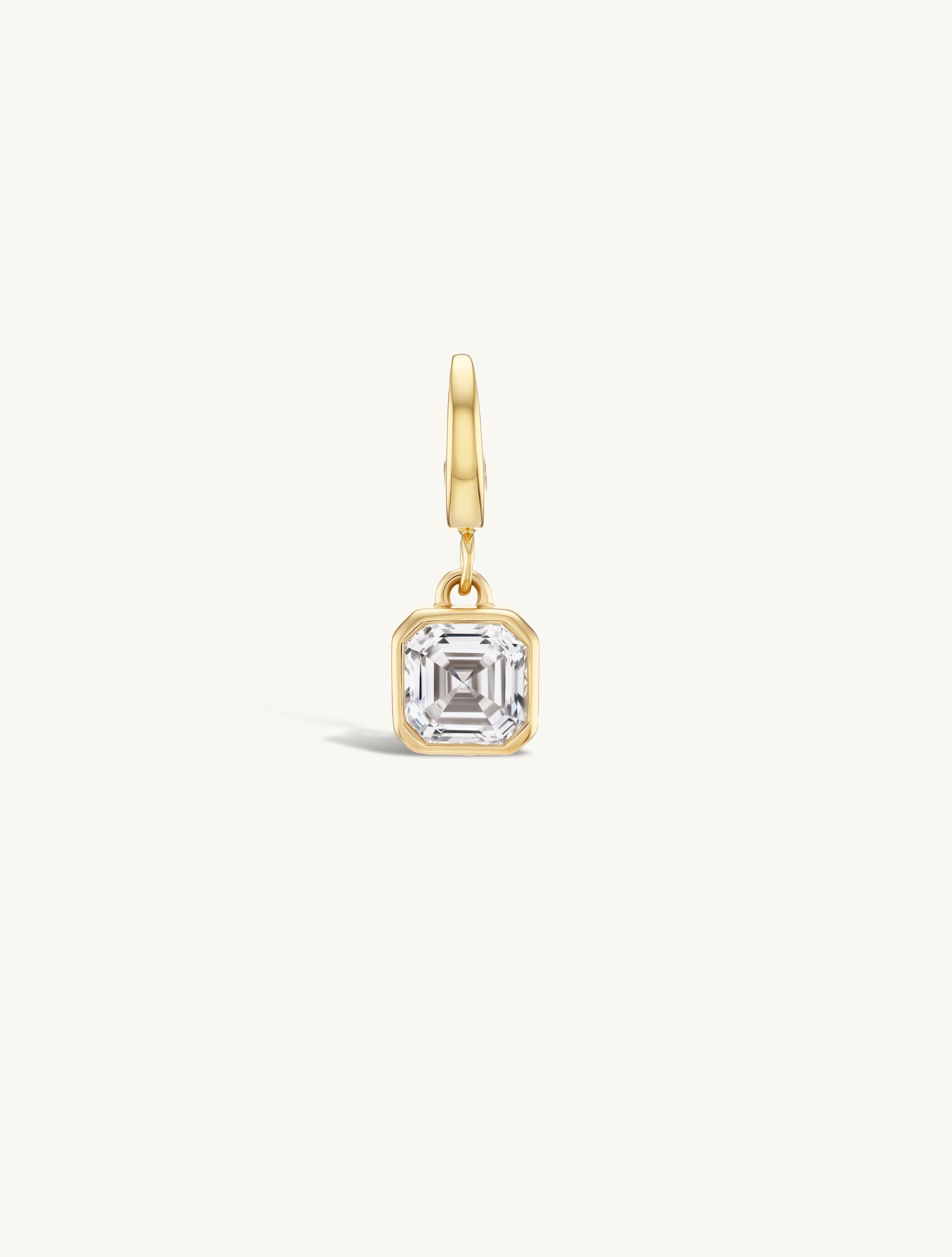 Asscher Bezel Charm