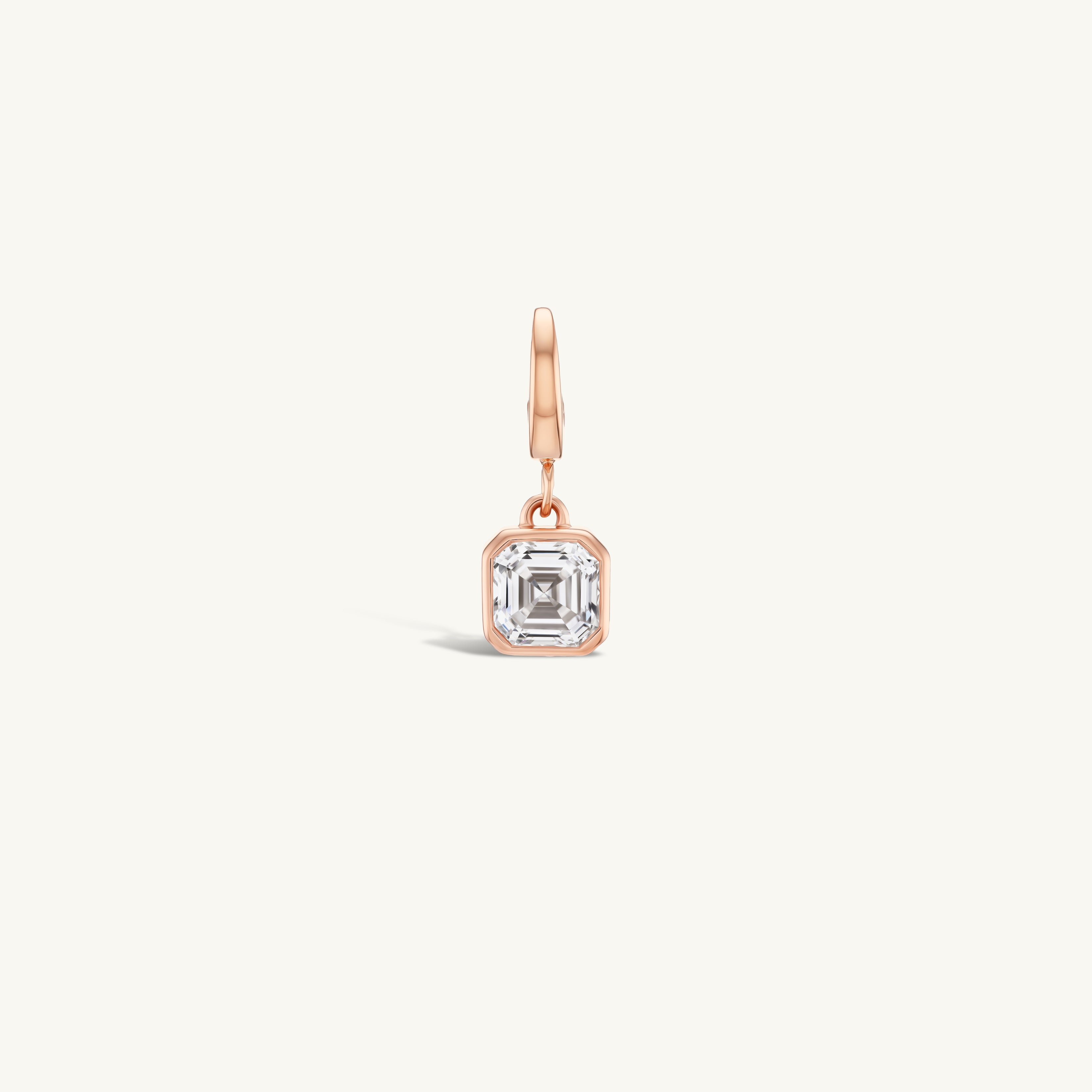 Asscher Bezel Charm