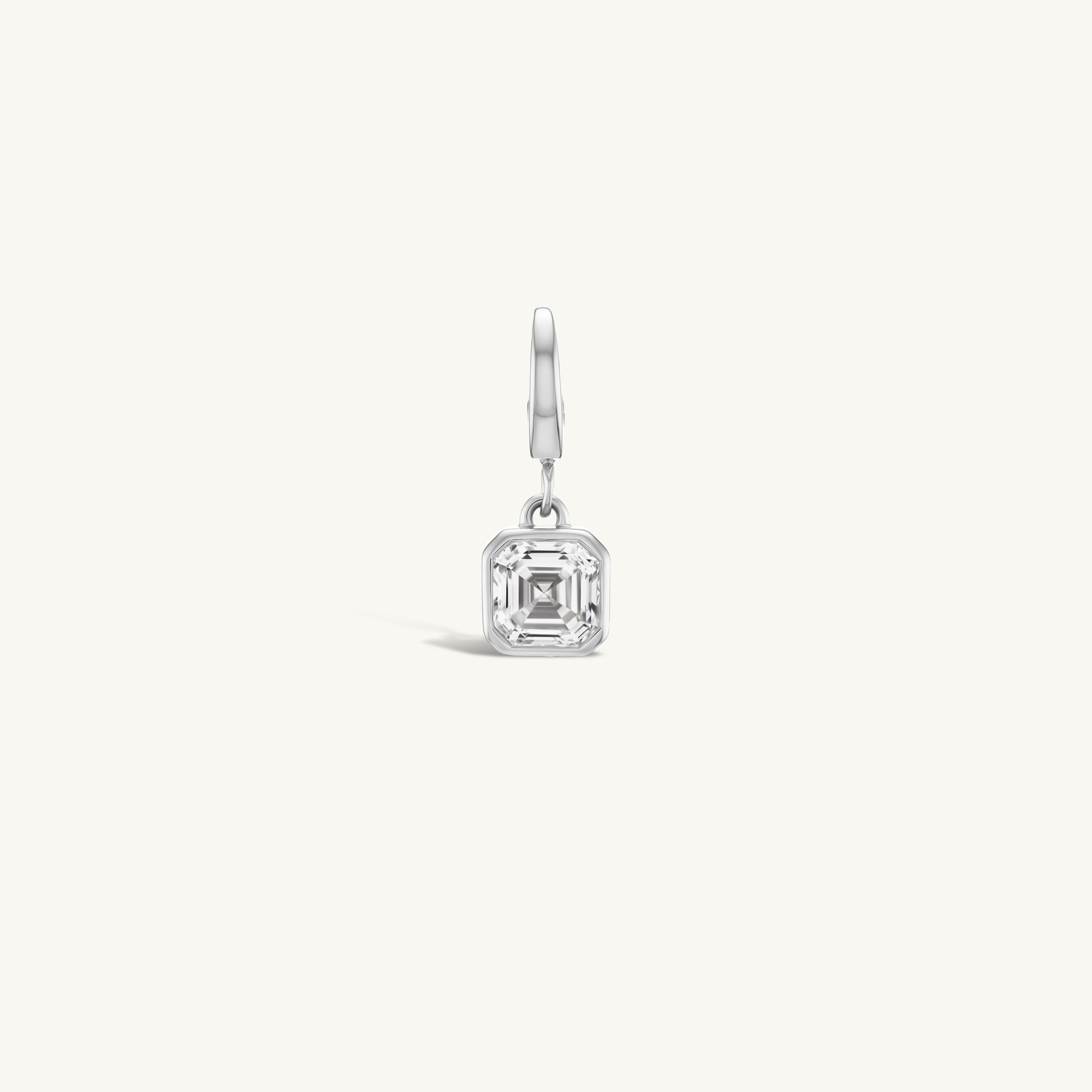 Asscher Bezel Charm