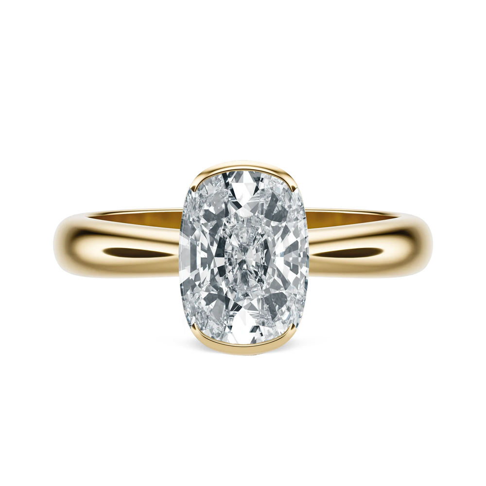 Floret - Elongated Cushion, 2CT - Front View
