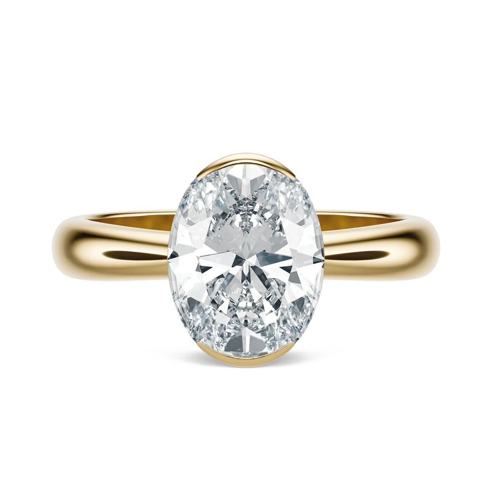 Floret - Oval, 2CT - Front View