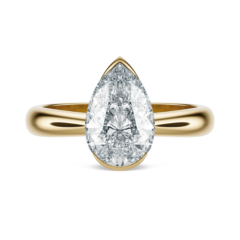 Floret - Pear, 2.5CT - Front View