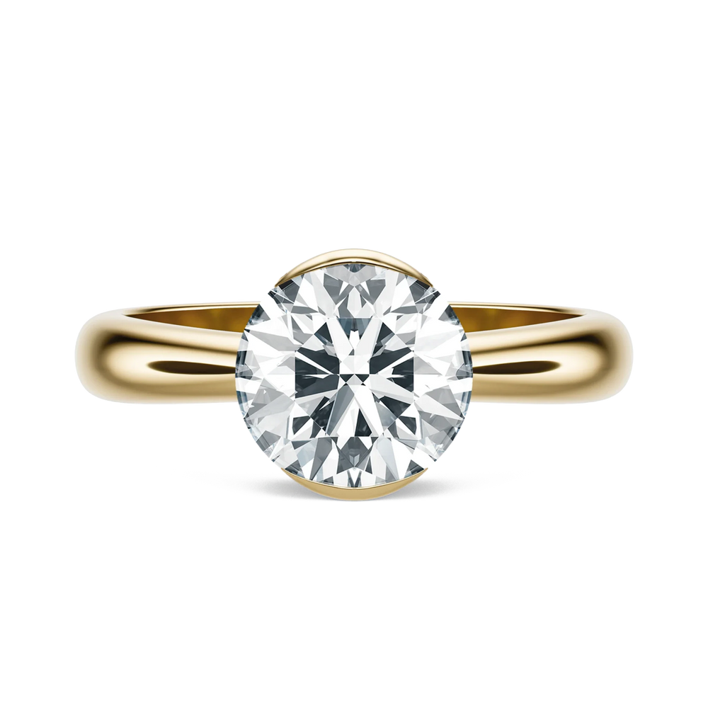 Floret - Round, 3CT - Front View