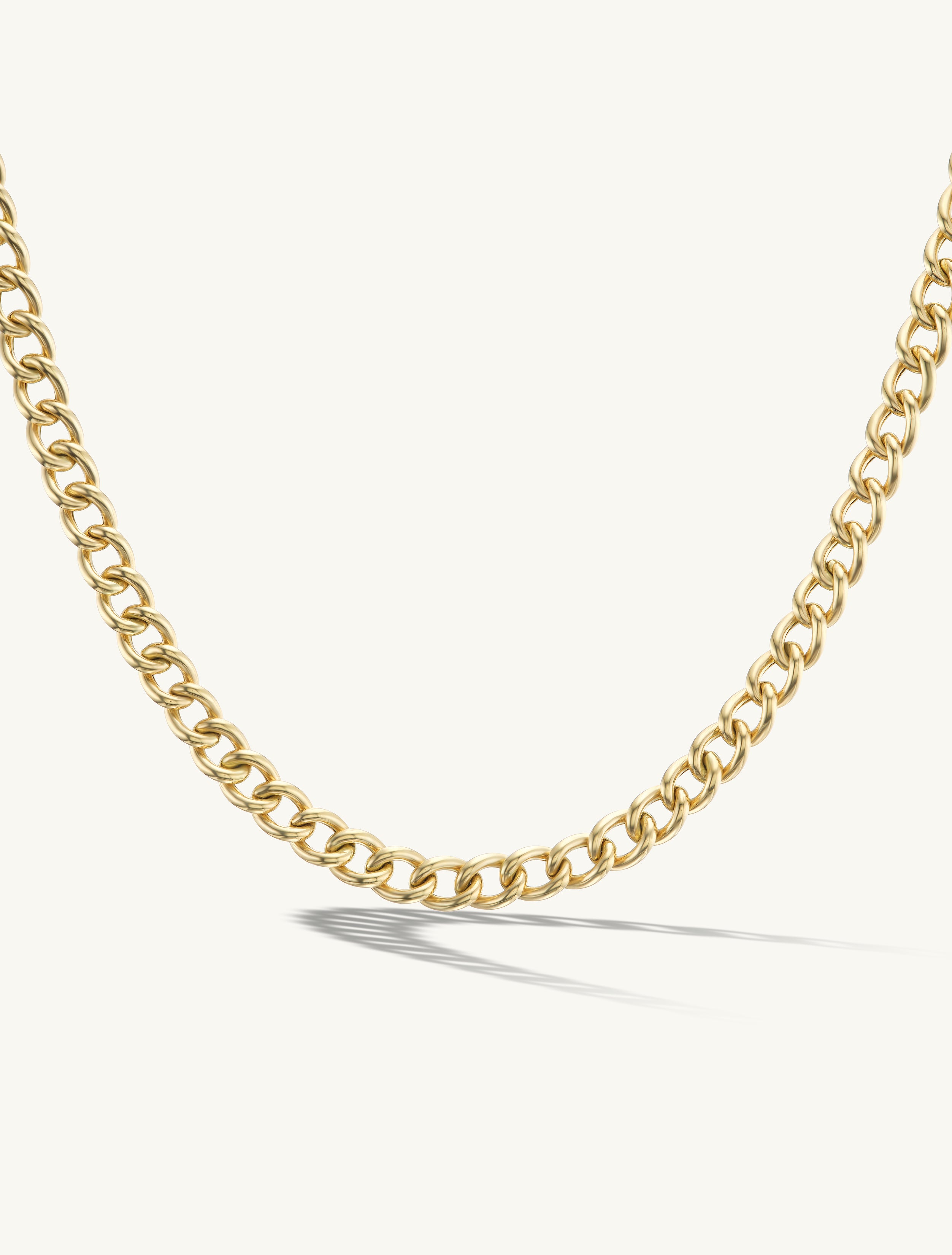 Elongated Cuban Chain Necklace