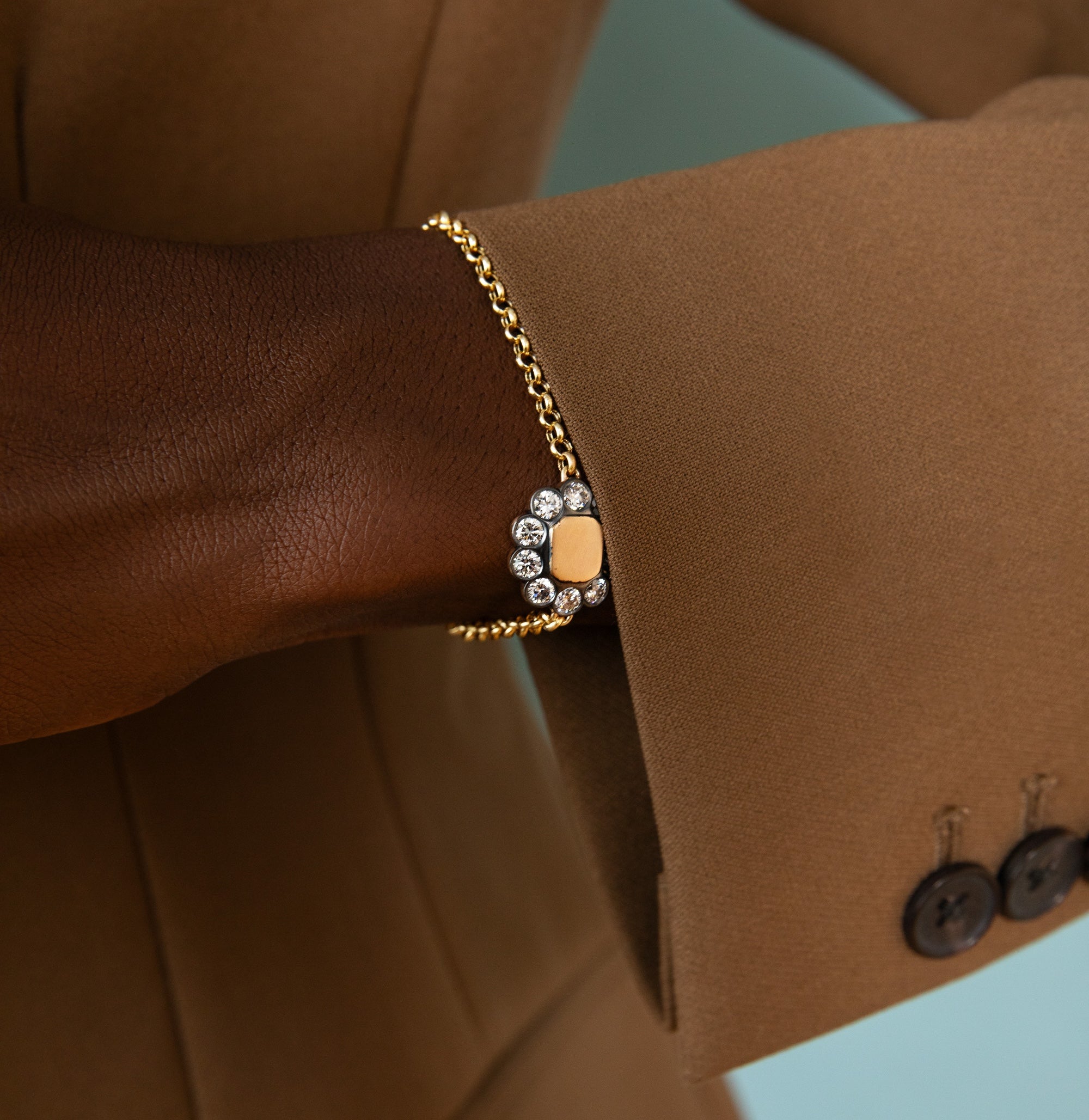 Patina Flower Bracelet