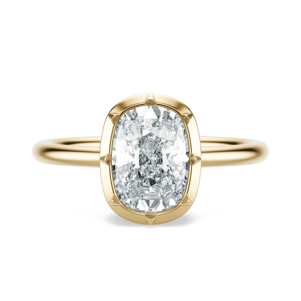 Georgian - Elongated Cushion, 3CT - Front View