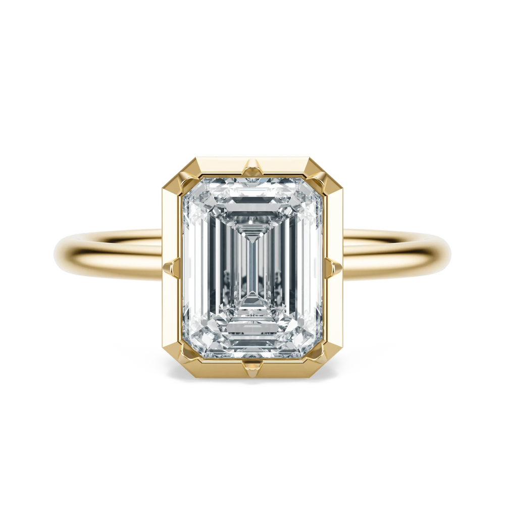 Georgian - Emerald, 2CT - Front View