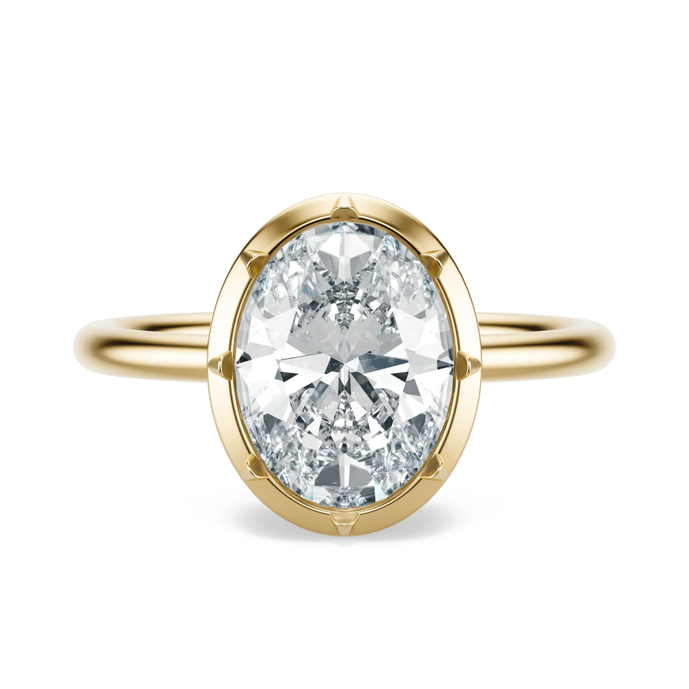 Georgian - Oval, 2CT - Front View