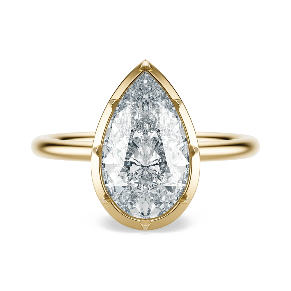 Georgian - Pear, 2CT - Front View