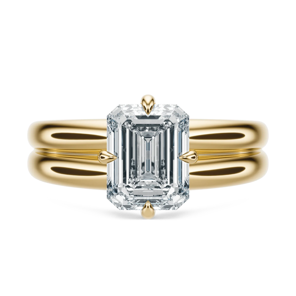 Groove - Emerald, 3CT - Front View