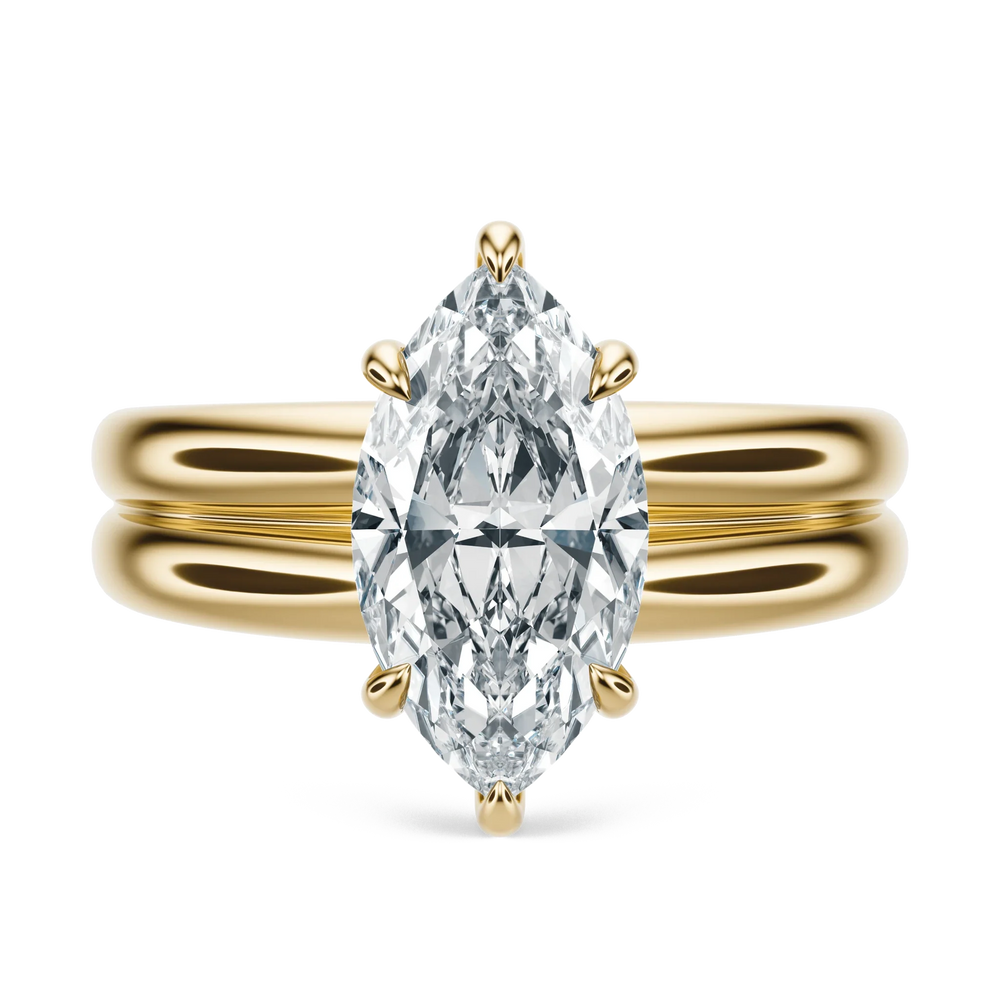 Groove - Marquise, 3CT - Front View