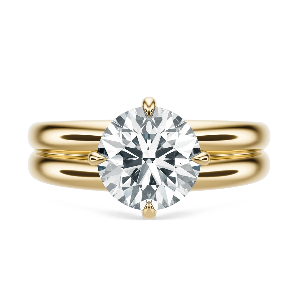 Groove - Round, 2.5CT - Front View