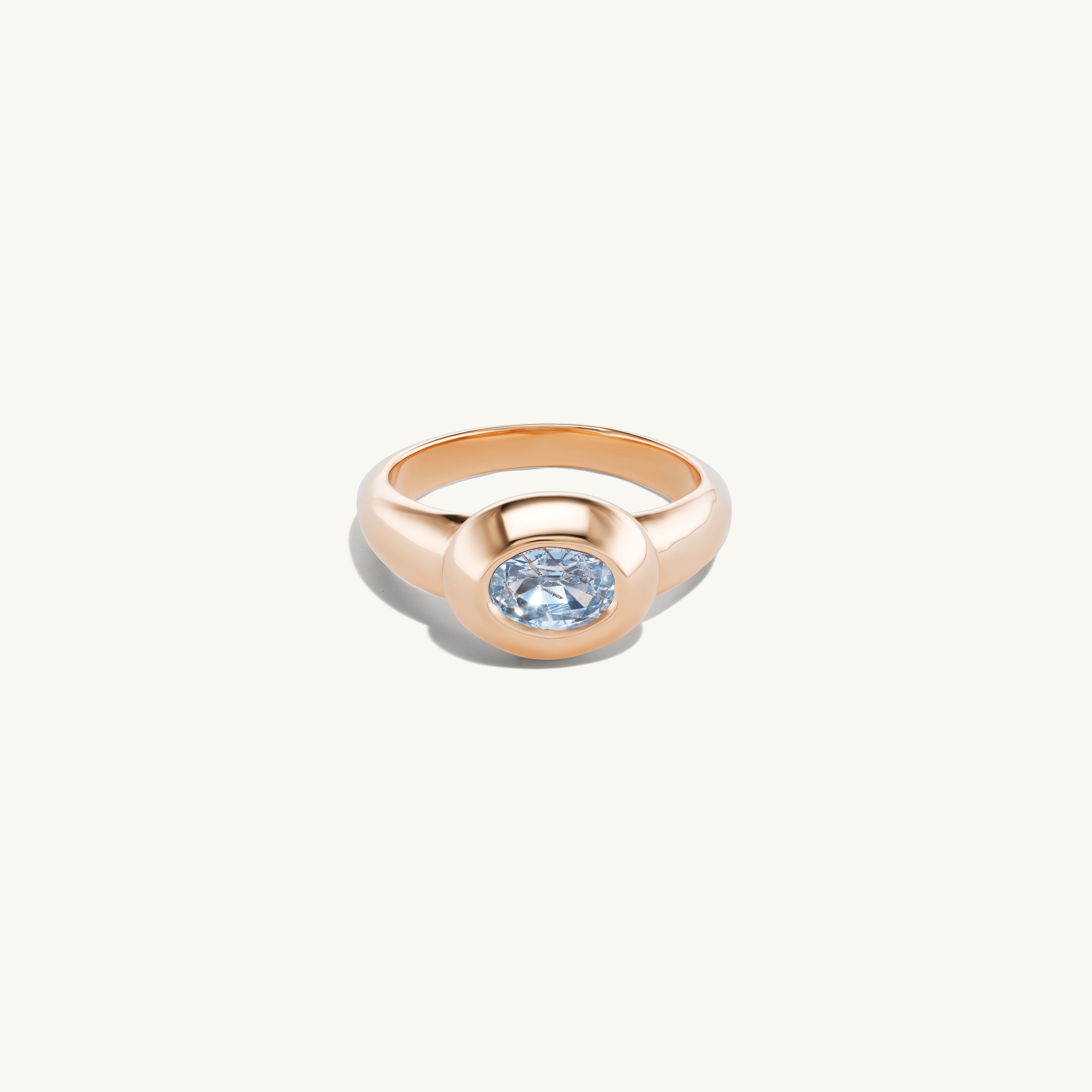 Blue Sapphire Venus Pinky Ring