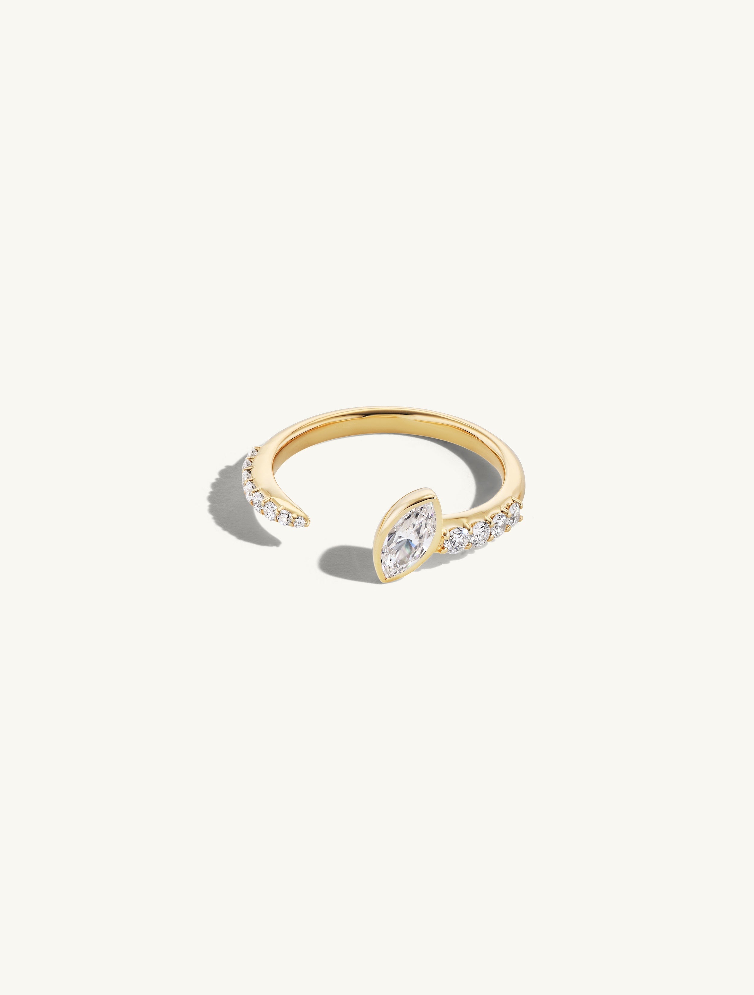 Open Pave Marquise Band