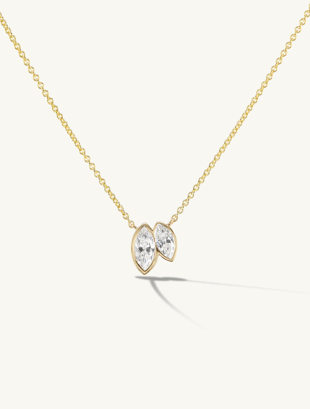 Duet Marquise Pendant