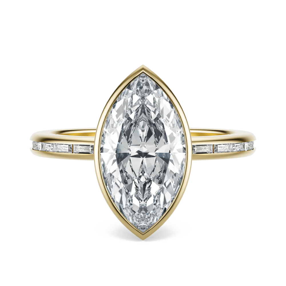 Mirror - Marquise, 2CT - Front View