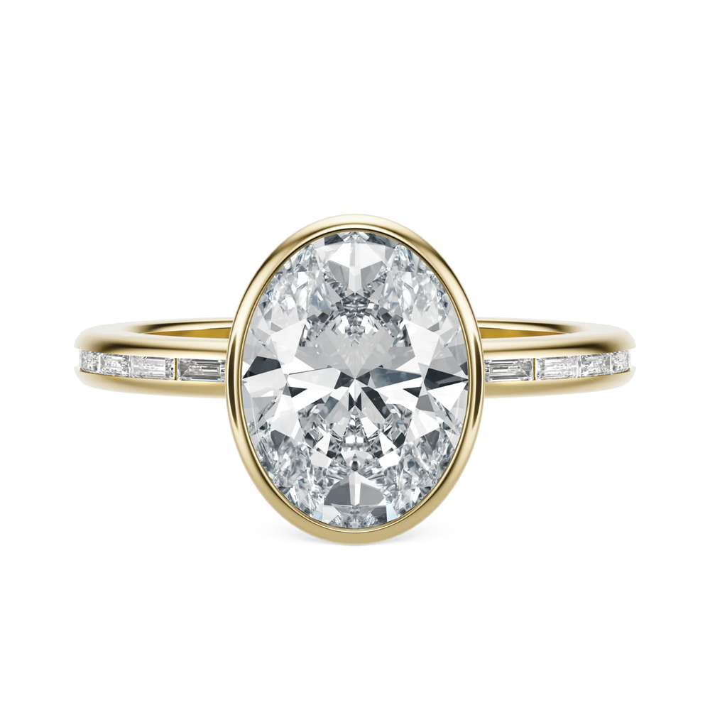 Mirror - Oval, 2.5CT - Front View